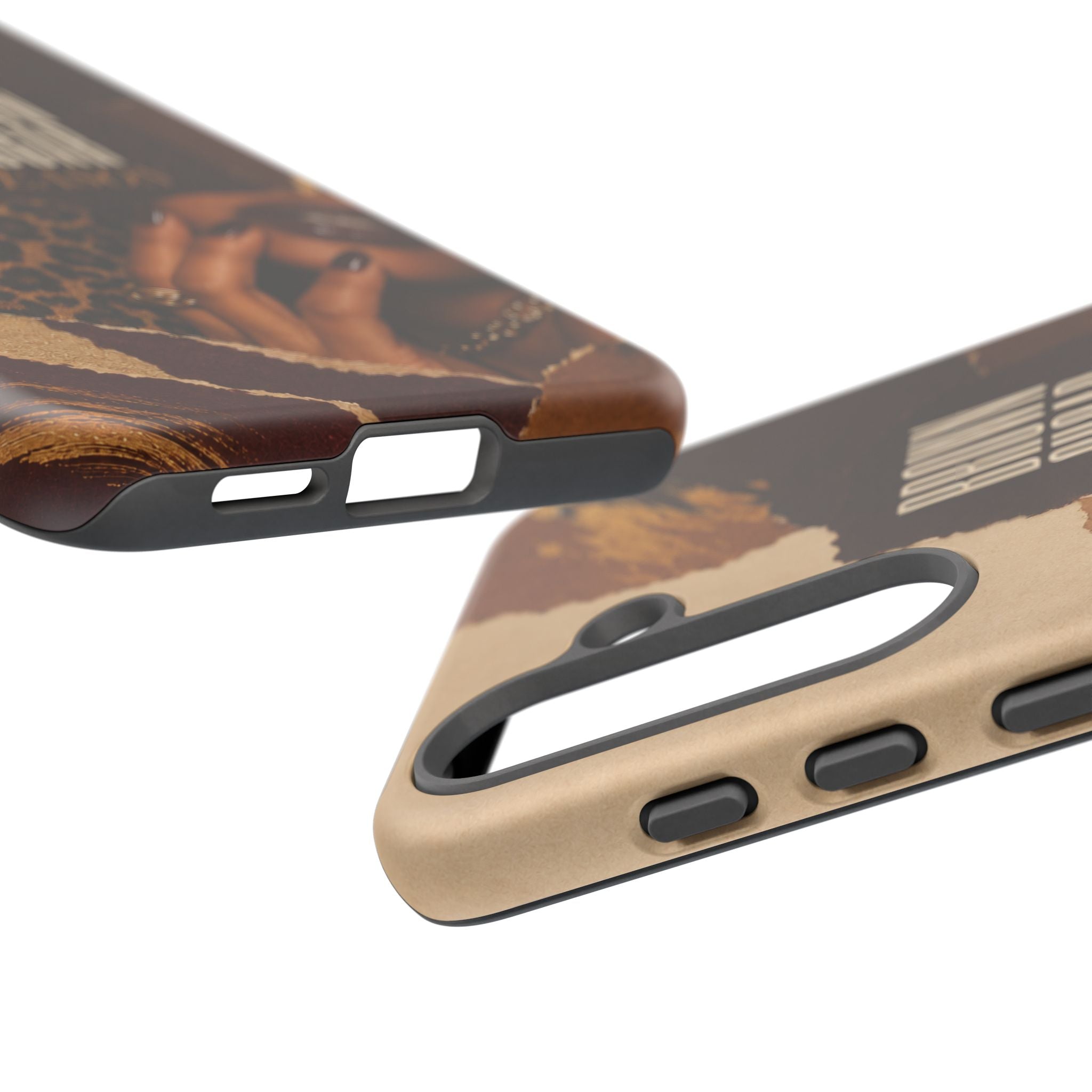 Brown Sugar Season Leopard Collage Phone Case