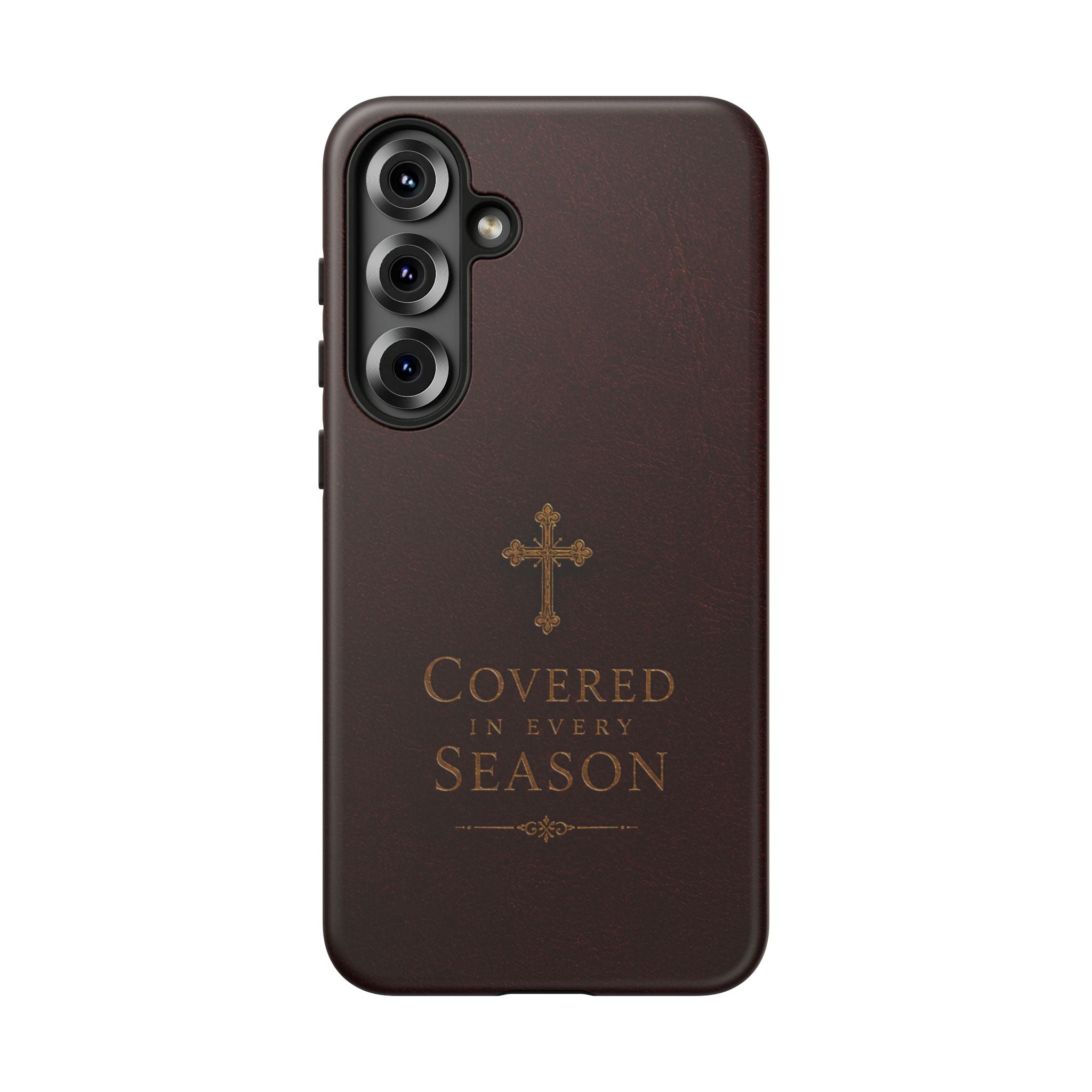 Covered in Every Season Christian Cross Phone Case