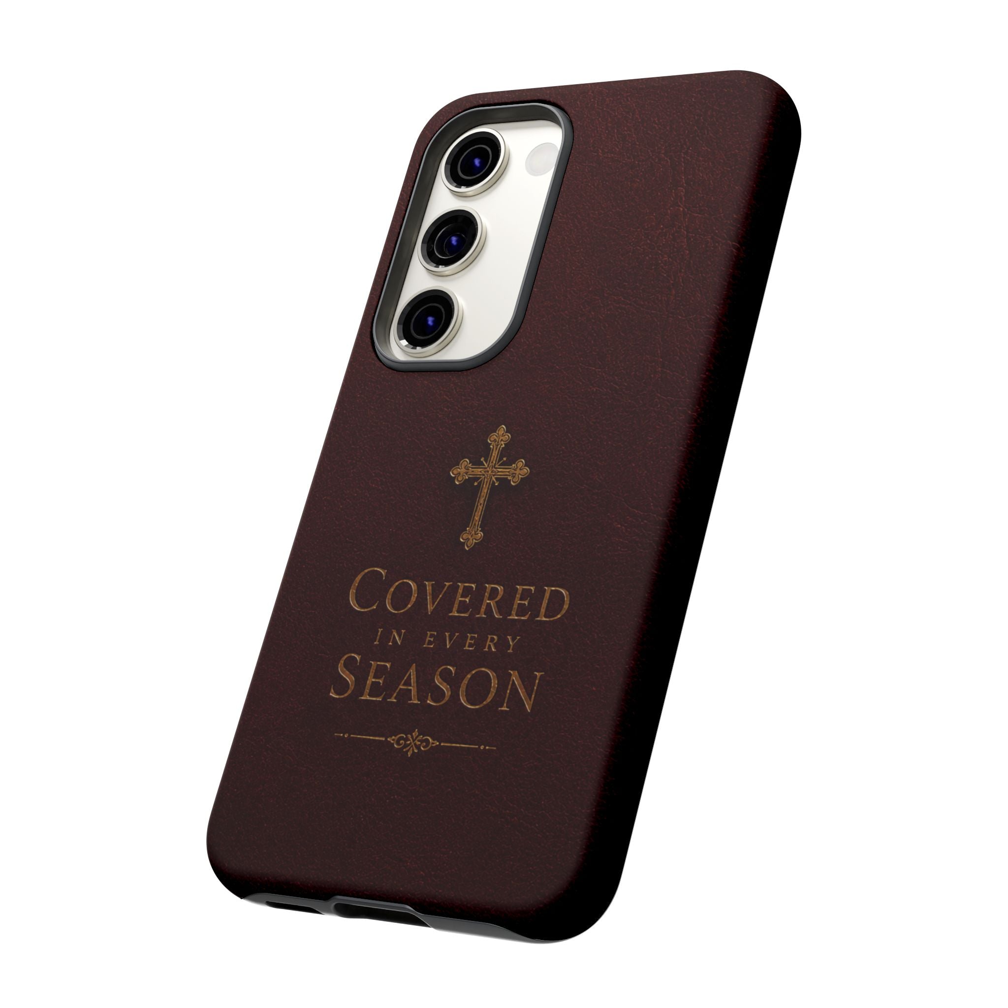 Covered in Every Season Christian Cross Phone Case