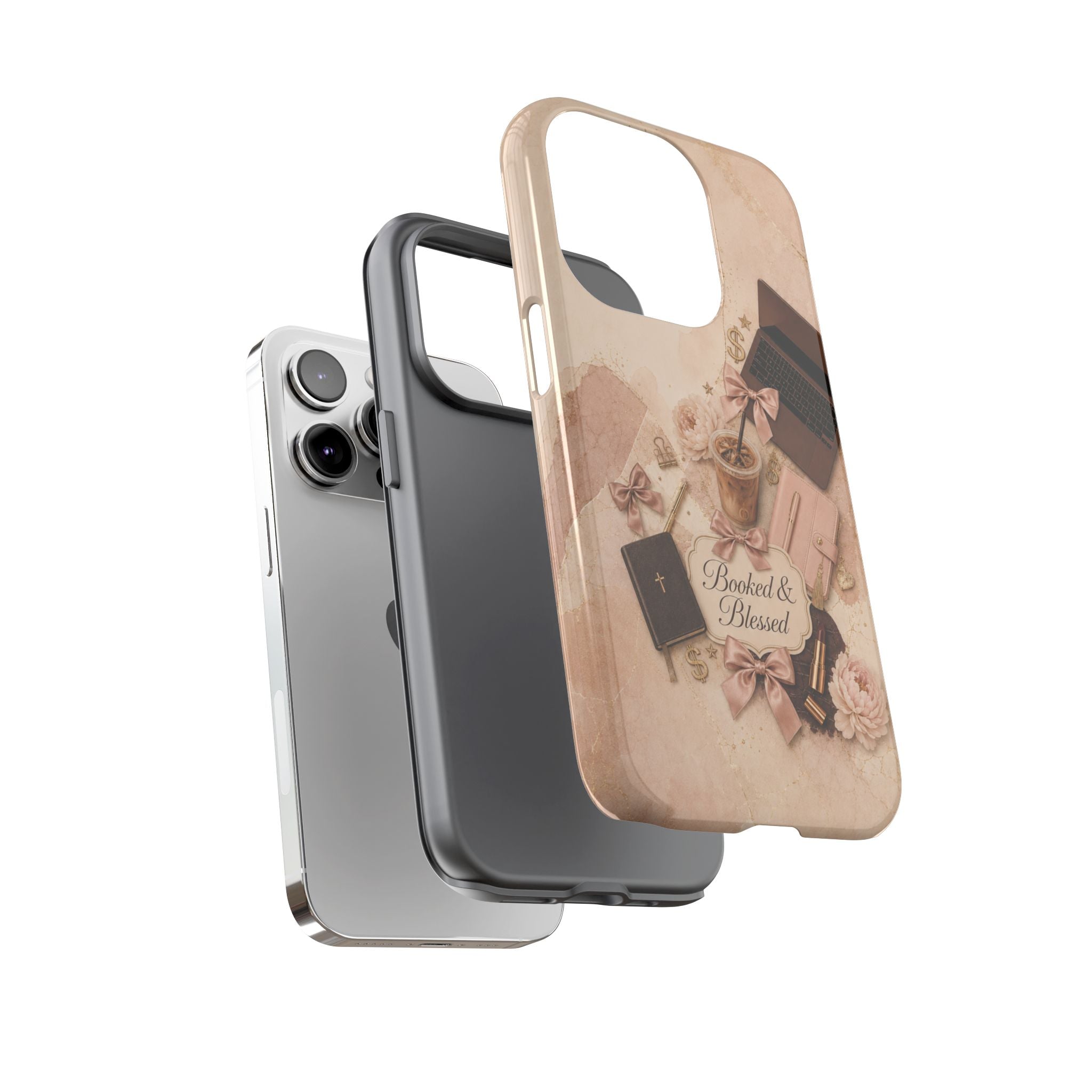 Booked & Blessed Christian Book Lover Phone Case