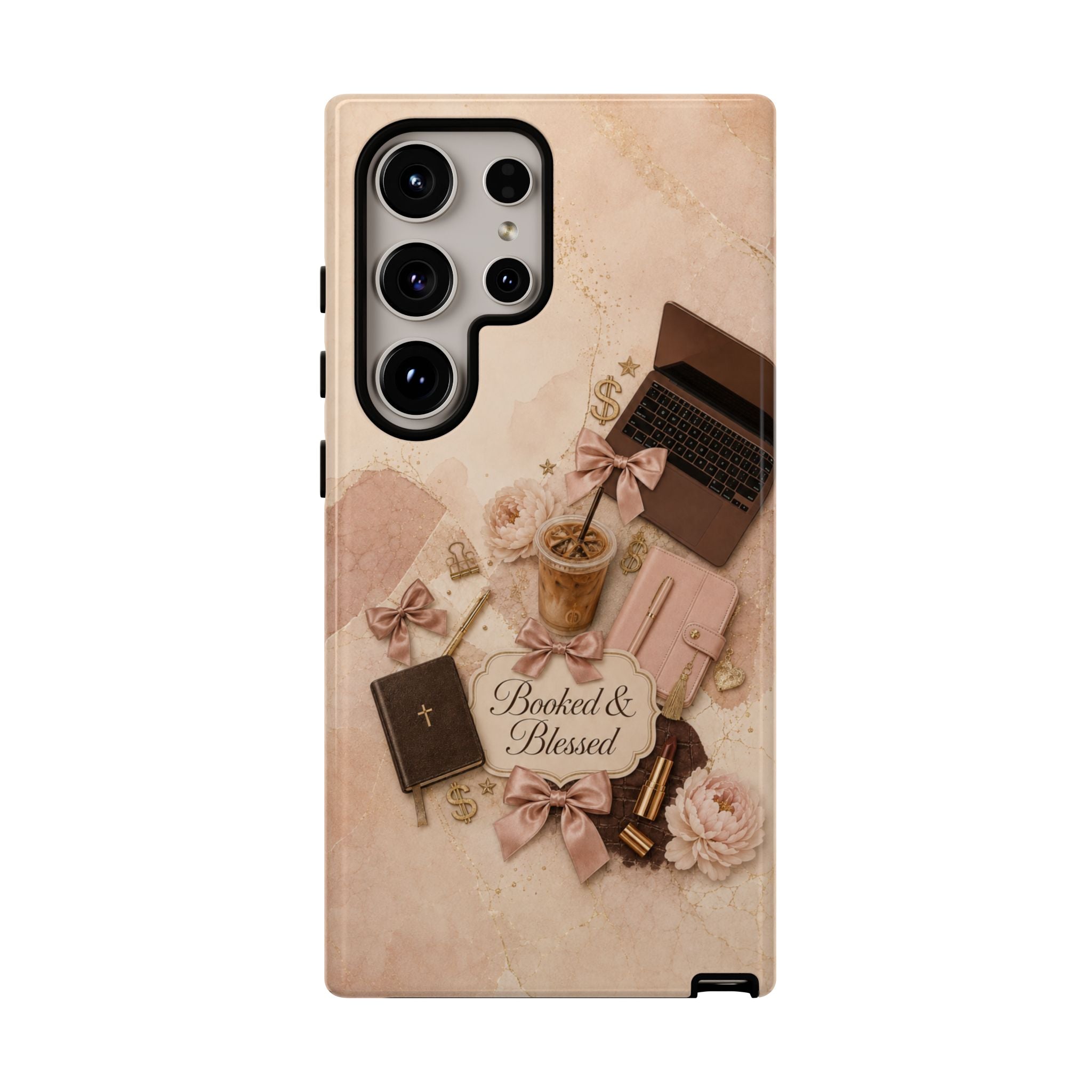 Booked & Blessed Christian Book Lover Phone Case