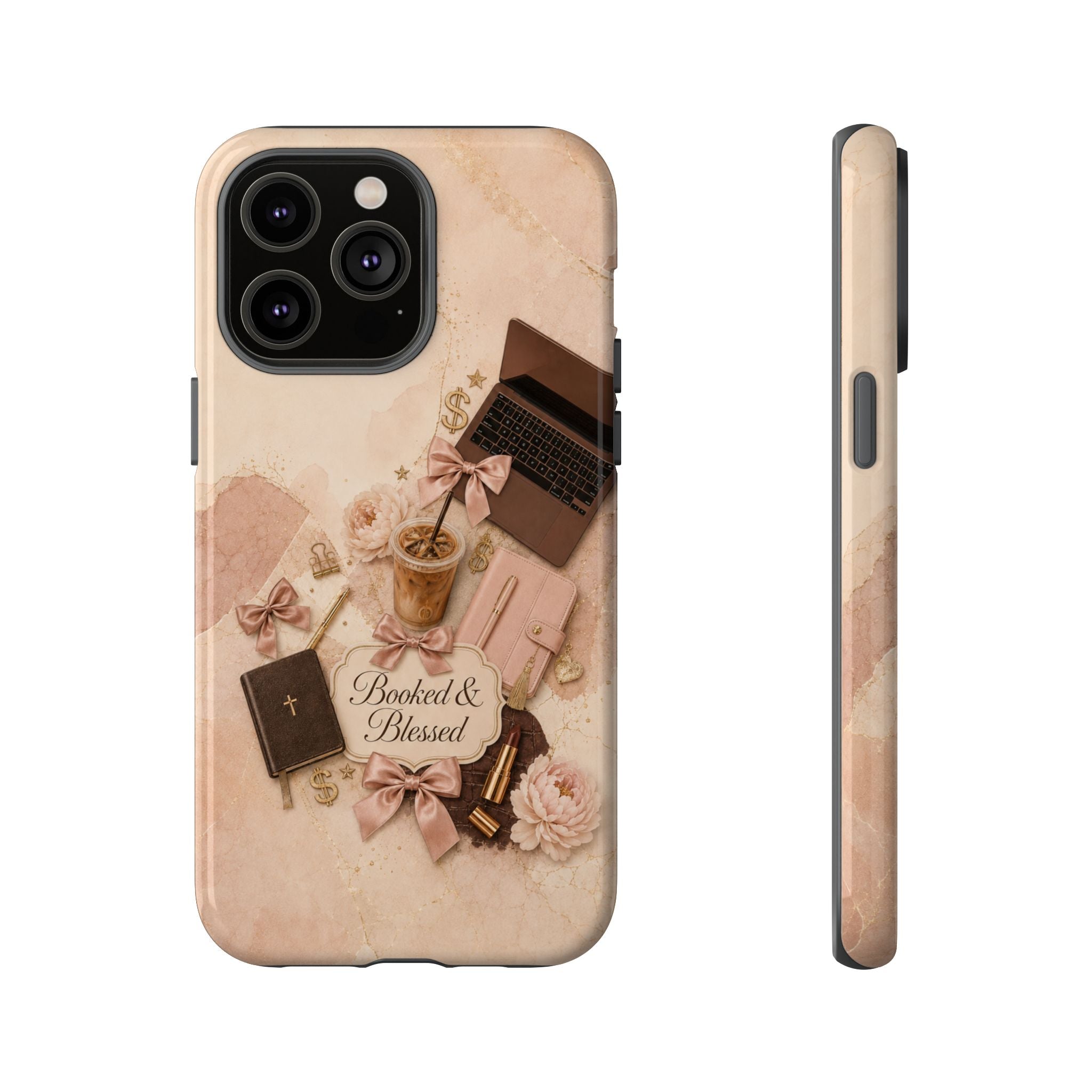 Booked & Blessed Christian Book Lover Phone Case