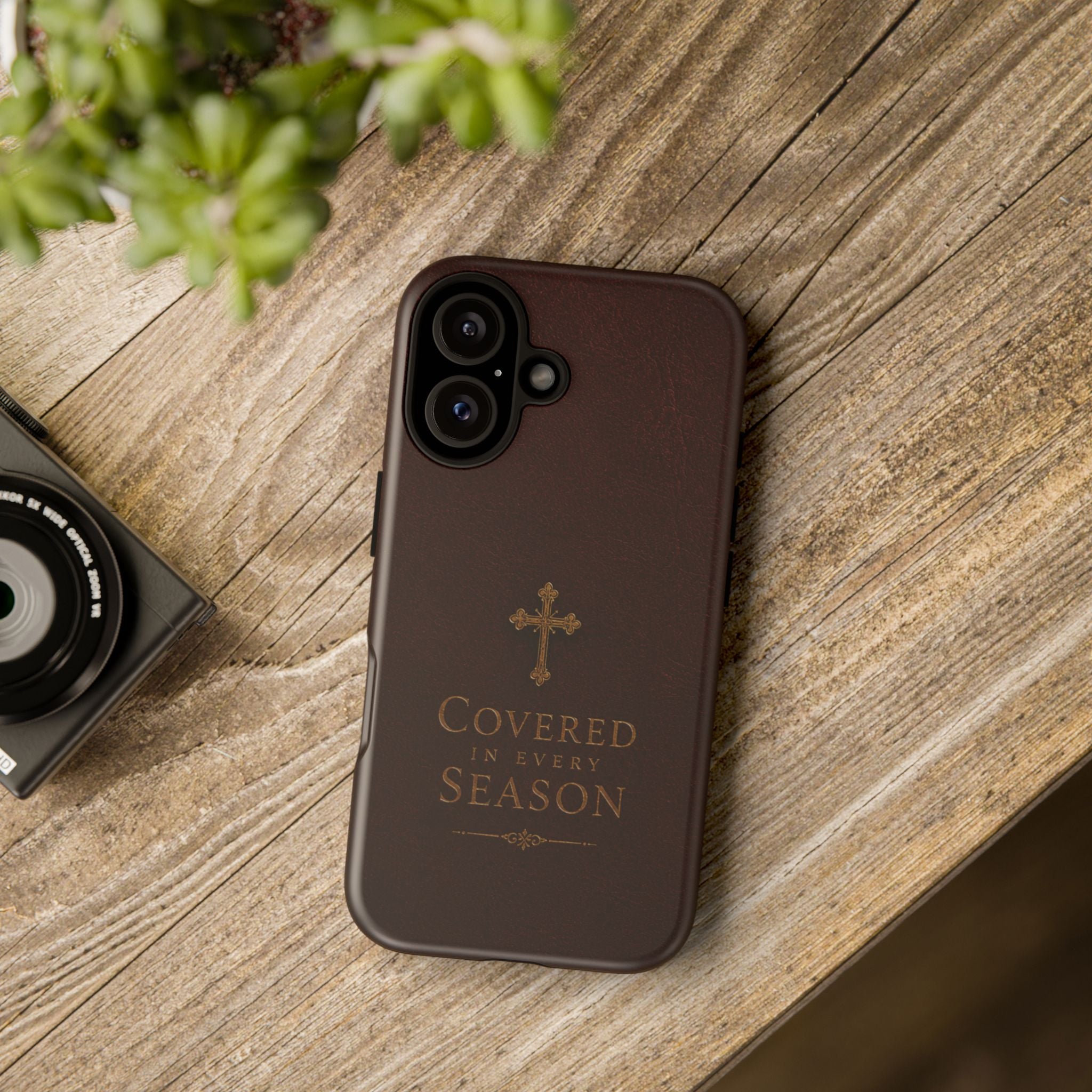 Covered in Every Season Christian Cross Phone Case