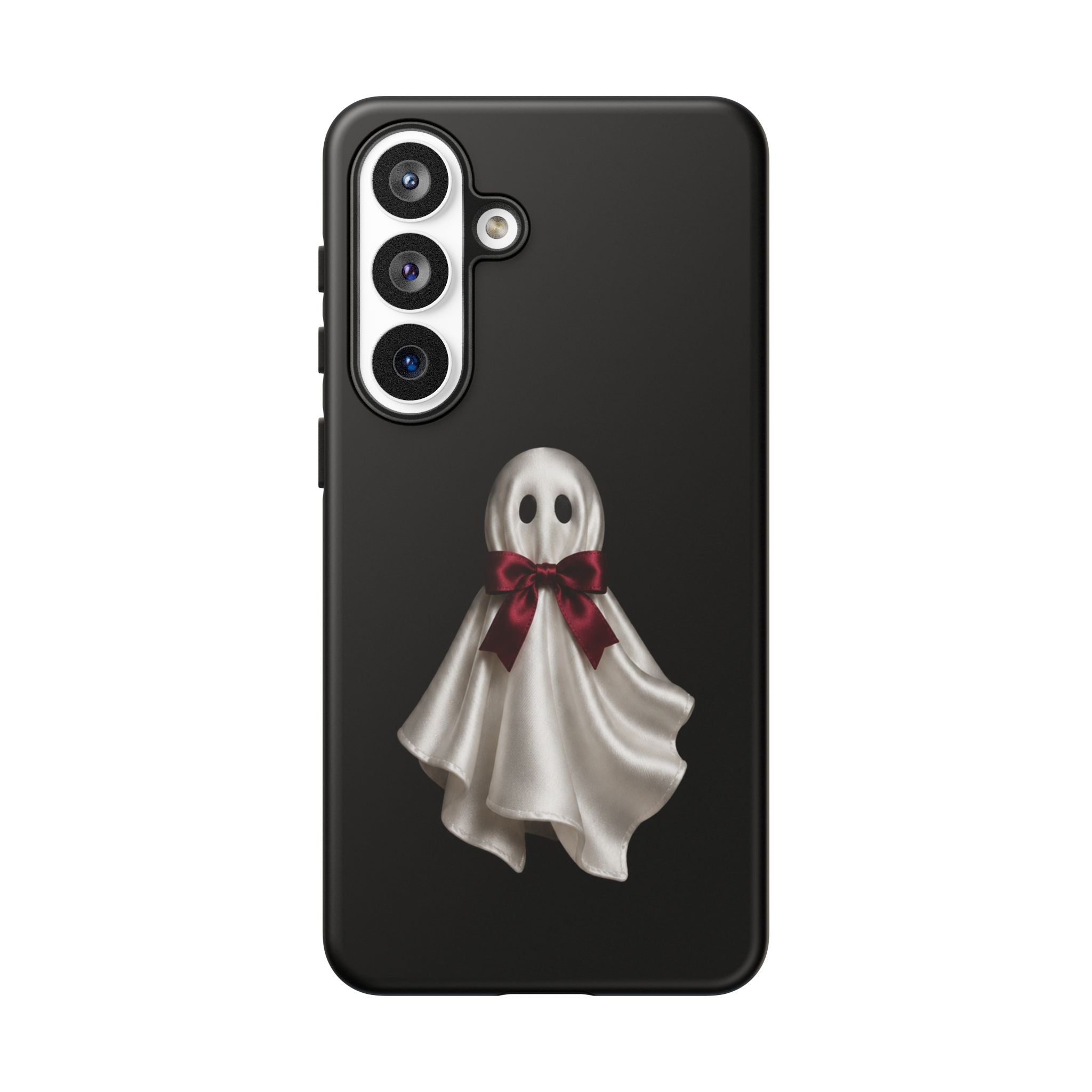 Burgundy Bow Ghost Spooky Phone Case