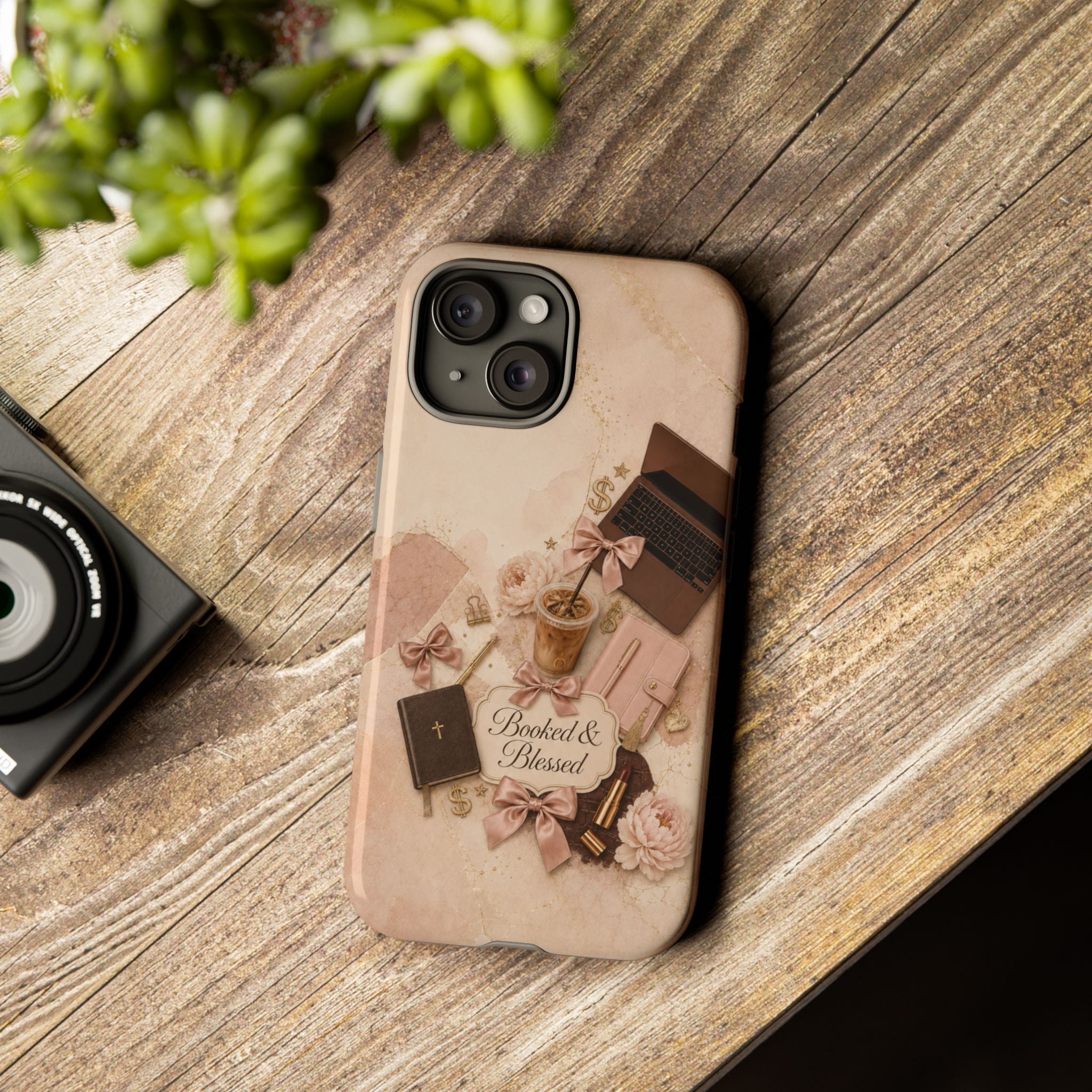 Booked & Blessed Christian Book Lover Phone Case