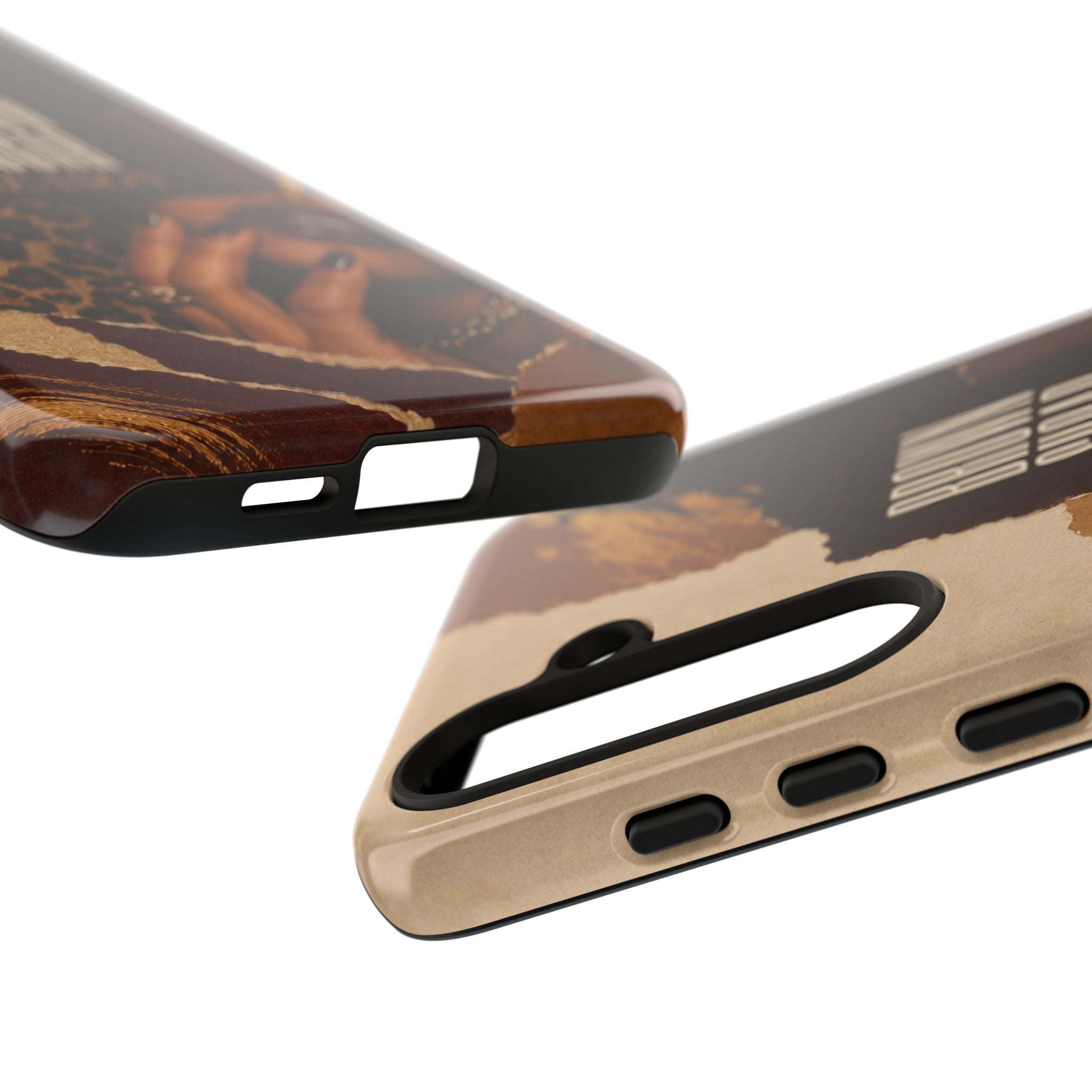 Brown Sugar Season Leopard Collage Phone Case
