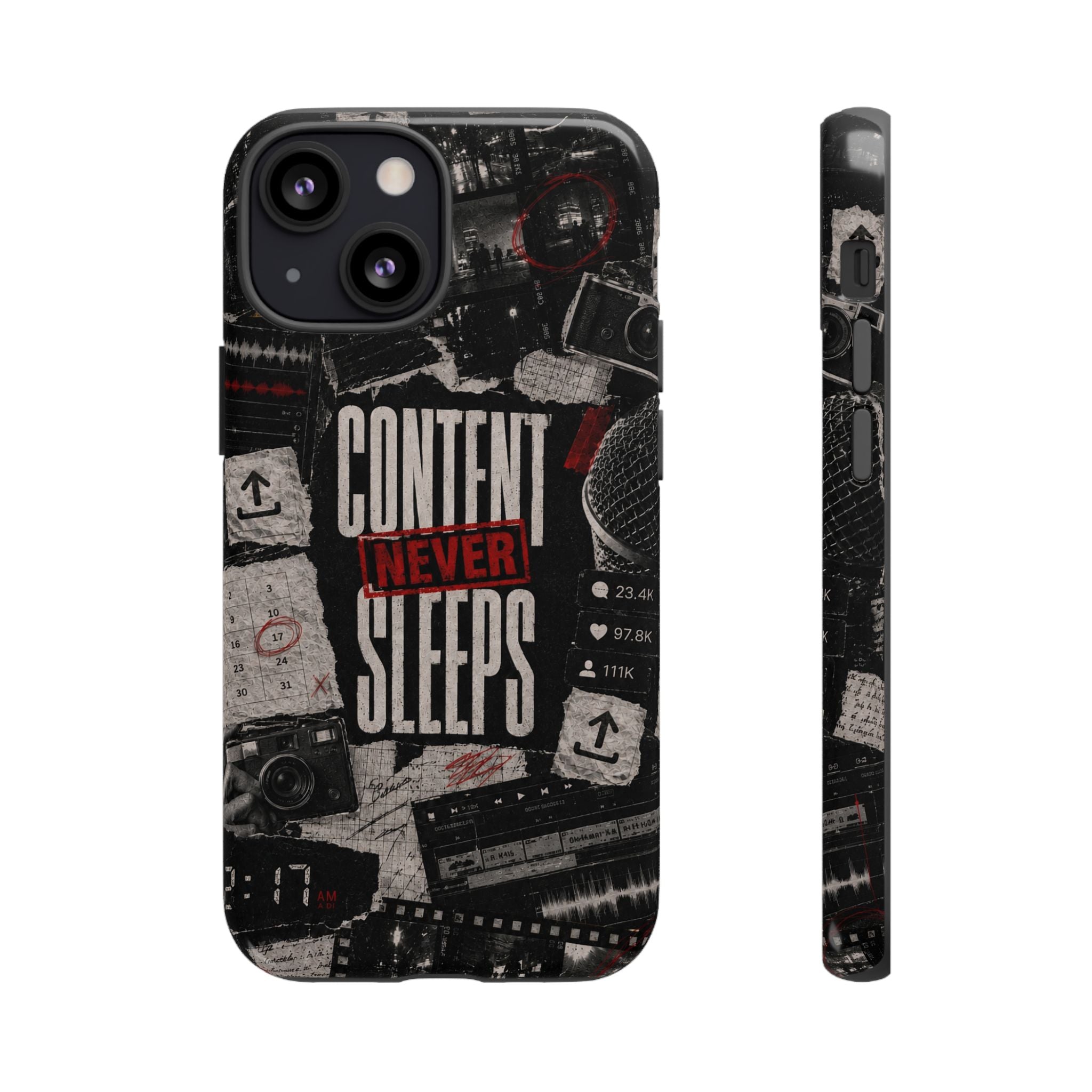 Content Never Sleeps Creator Phone Case
