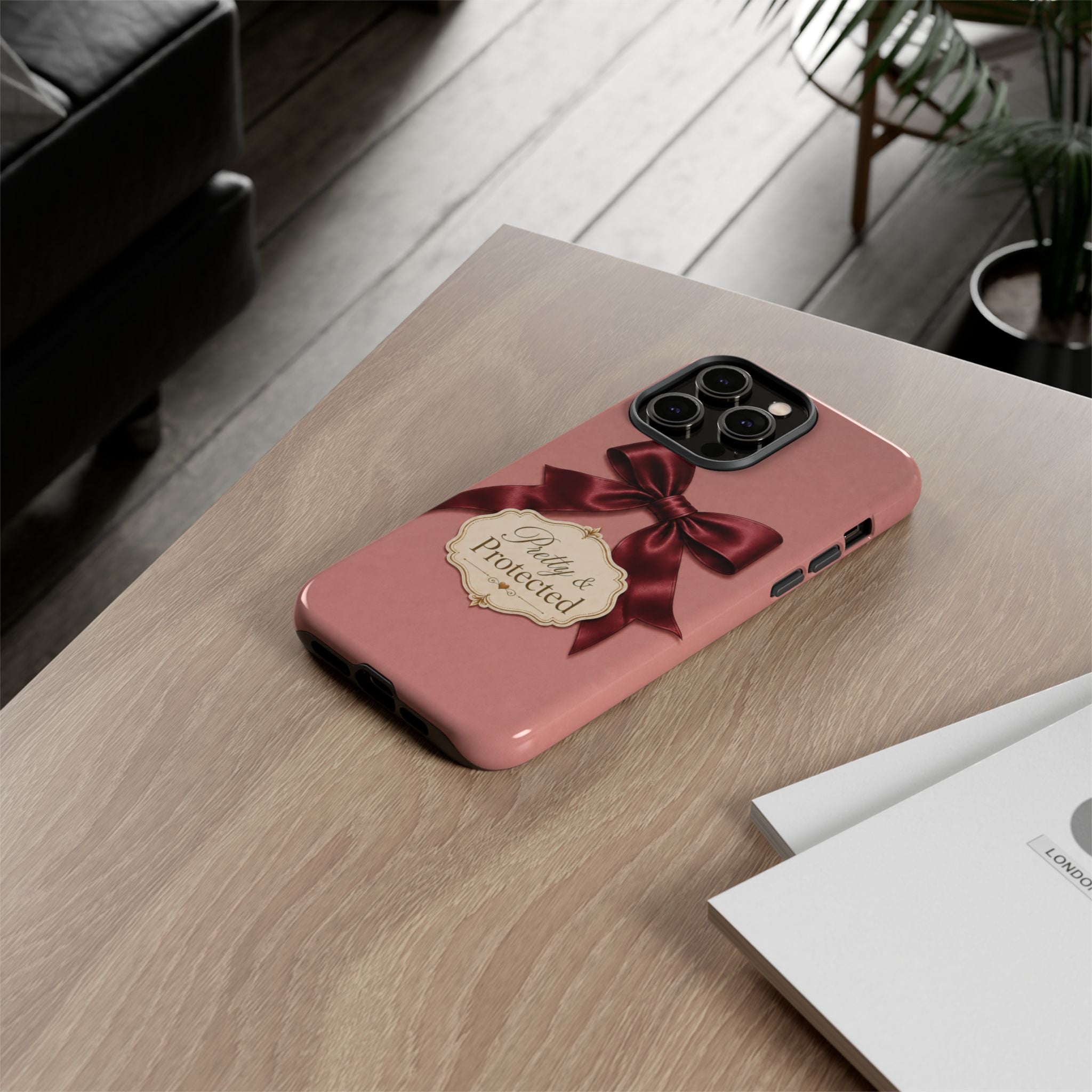 Pretty & Protected Bow Christian Phone Case