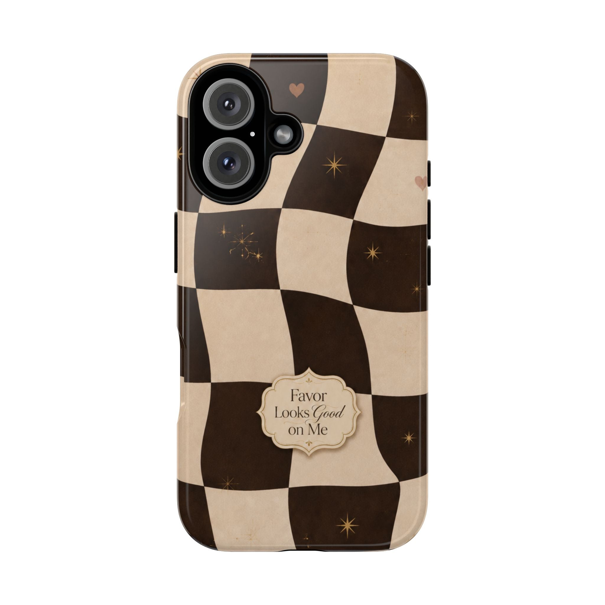 Favor Looks Good on Me Vintage Checkerboard Phone Case
