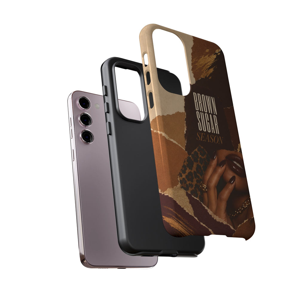 Brown Sugar Season Leopard Collage Phone Case