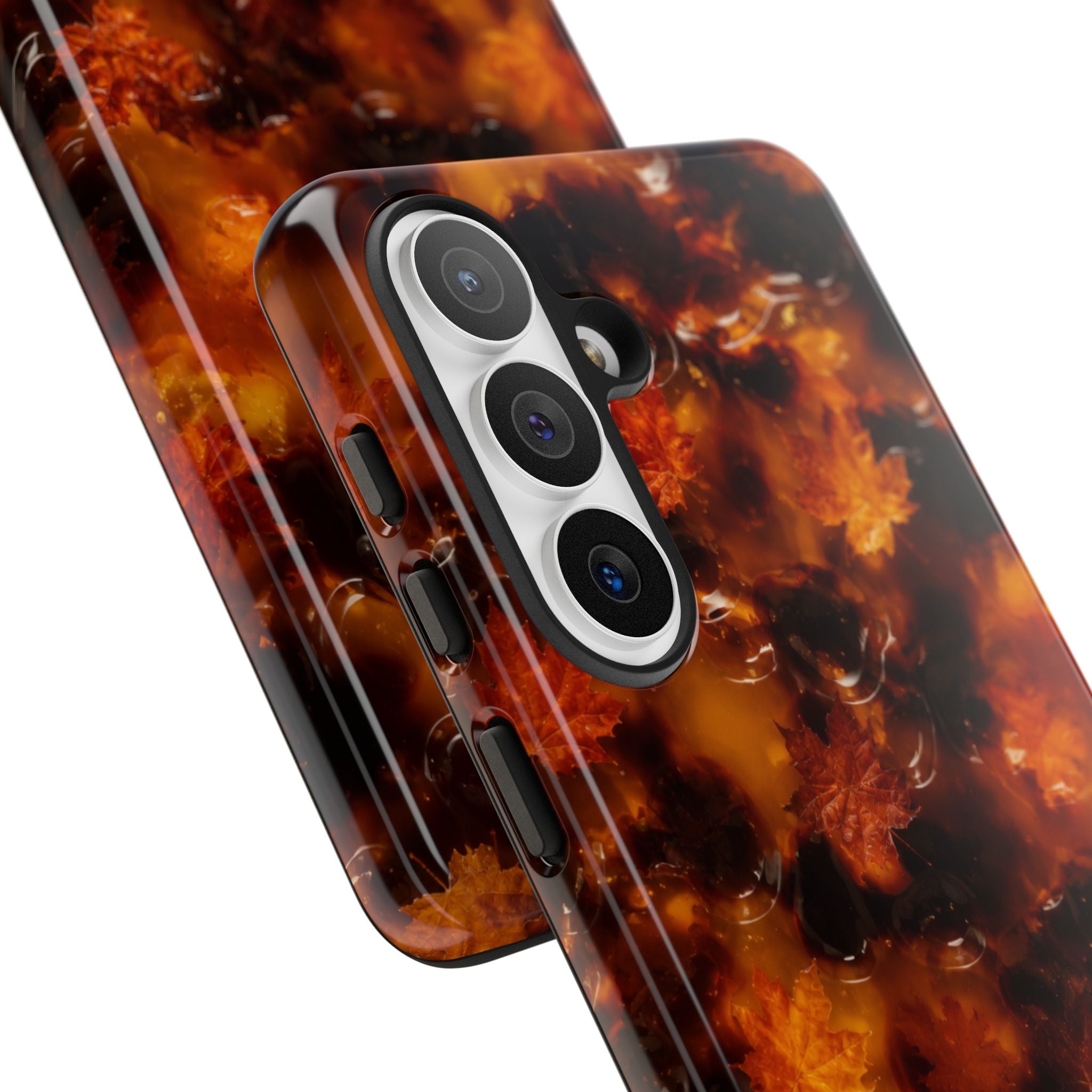 Amber Autumn Maple Leaf Phone Case