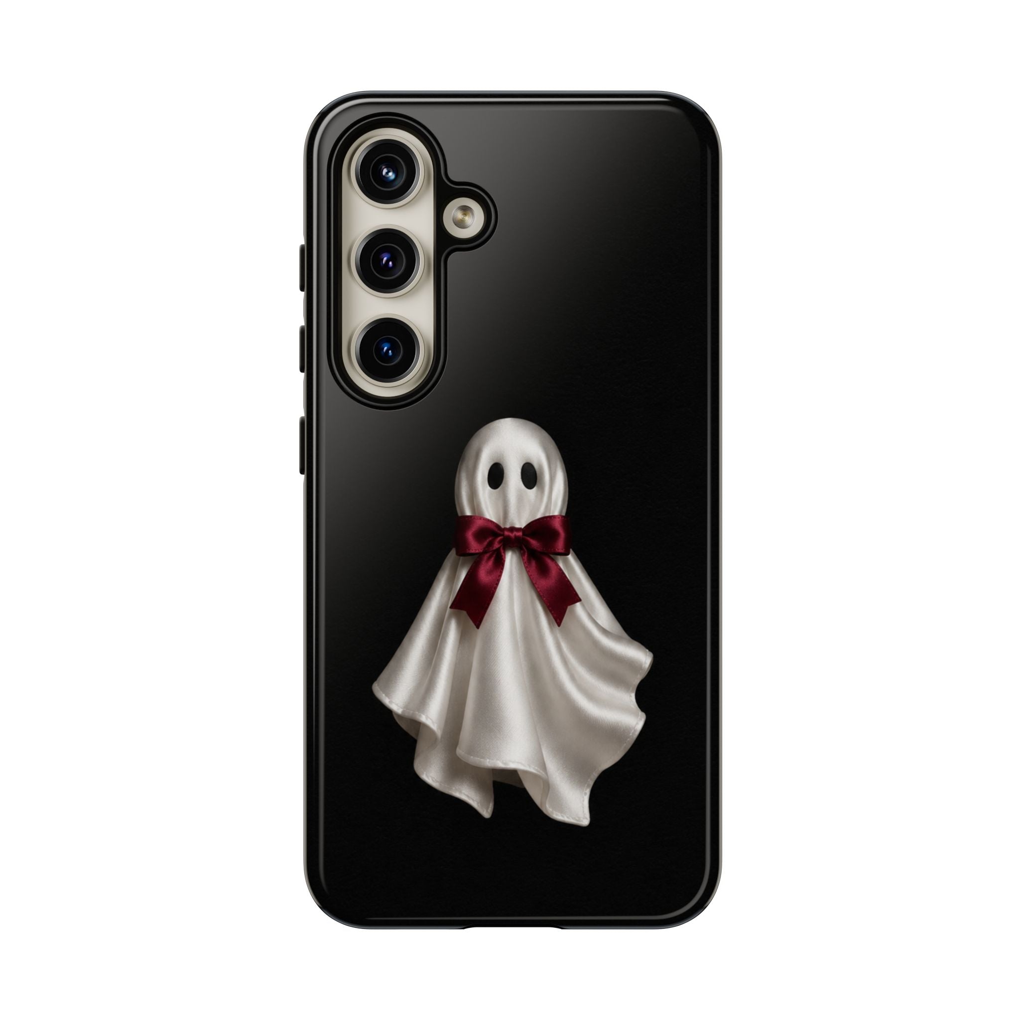 Burgundy Bow Ghost Spooky Phone Case