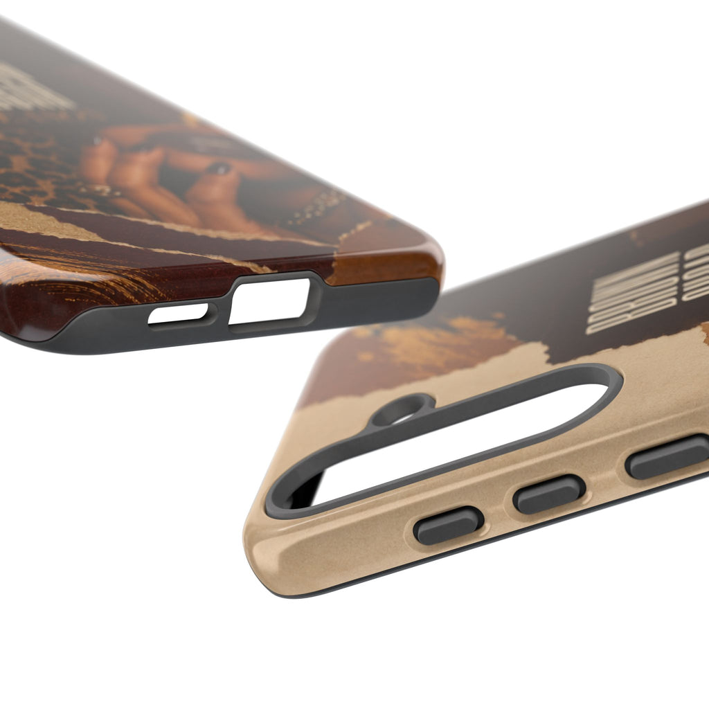 Brown Sugar Season Leopard Collage Phone Case