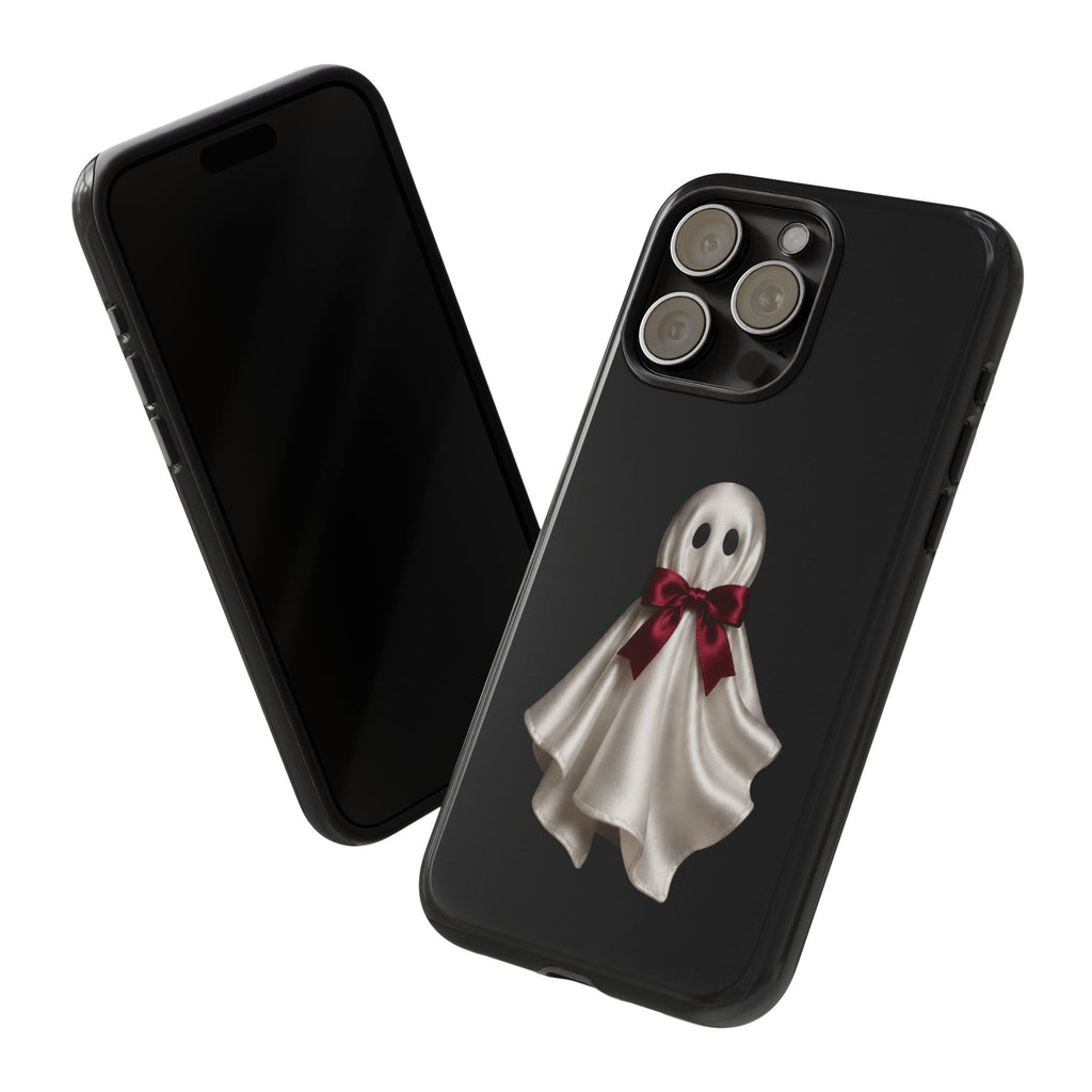 Burgundy Bow Ghost Spooky Phone Case