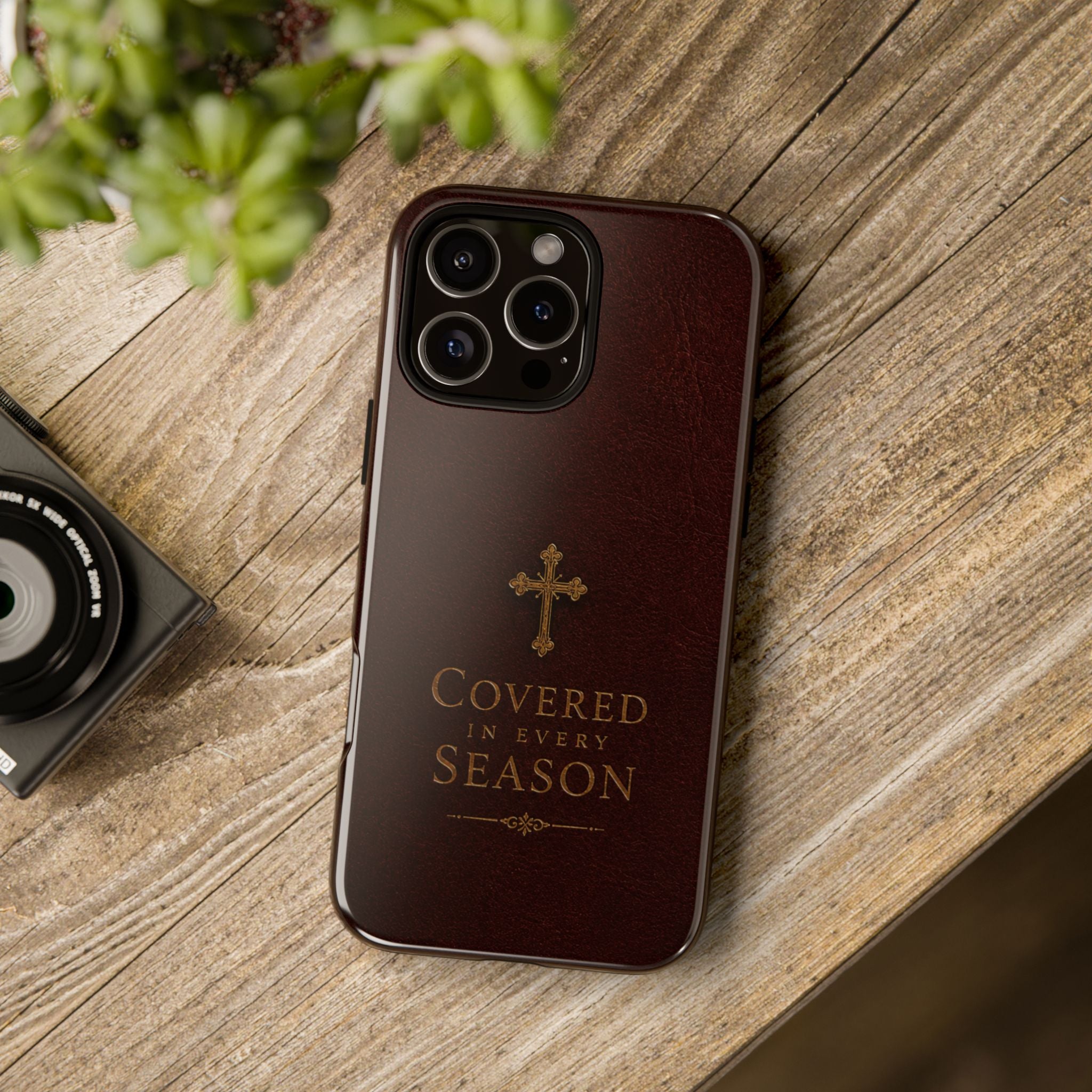 Covered in Every Season Christian Cross Phone Case