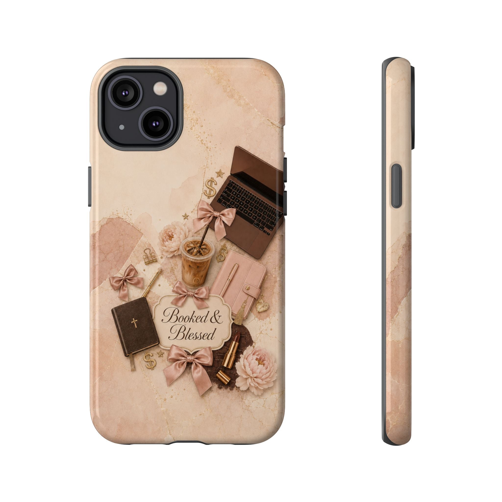 Booked & Blessed Christian Book Lover Phone Case