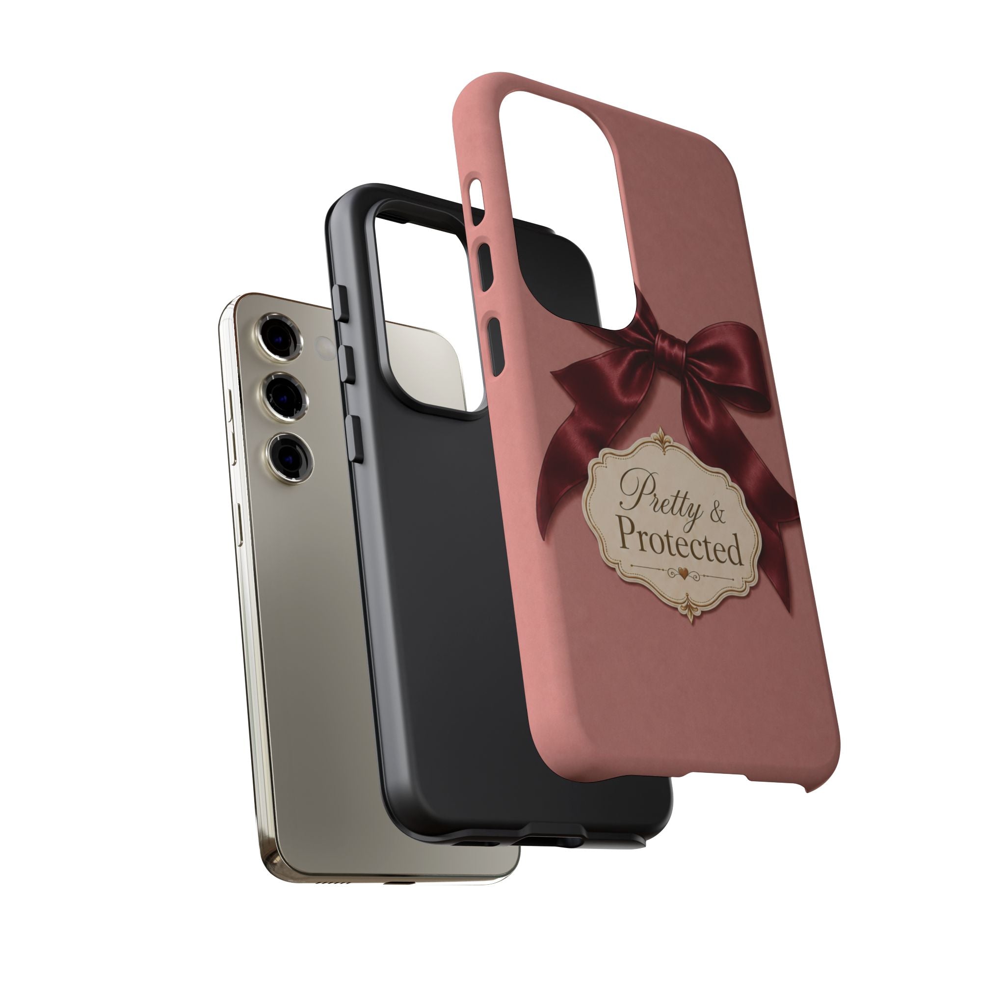 Pretty & Protected Bow Christian Phone Case