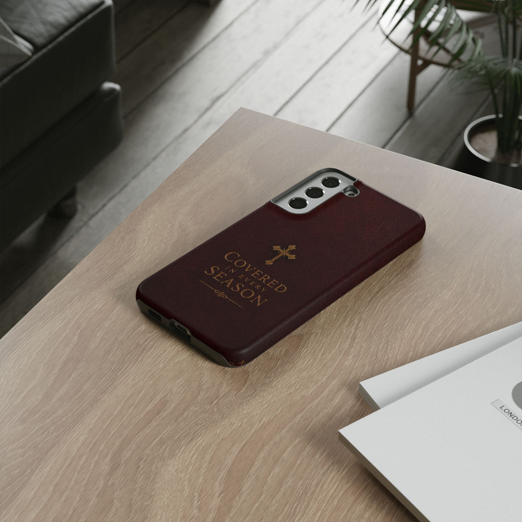 Covered in Every Season Christian Cross Phone Case