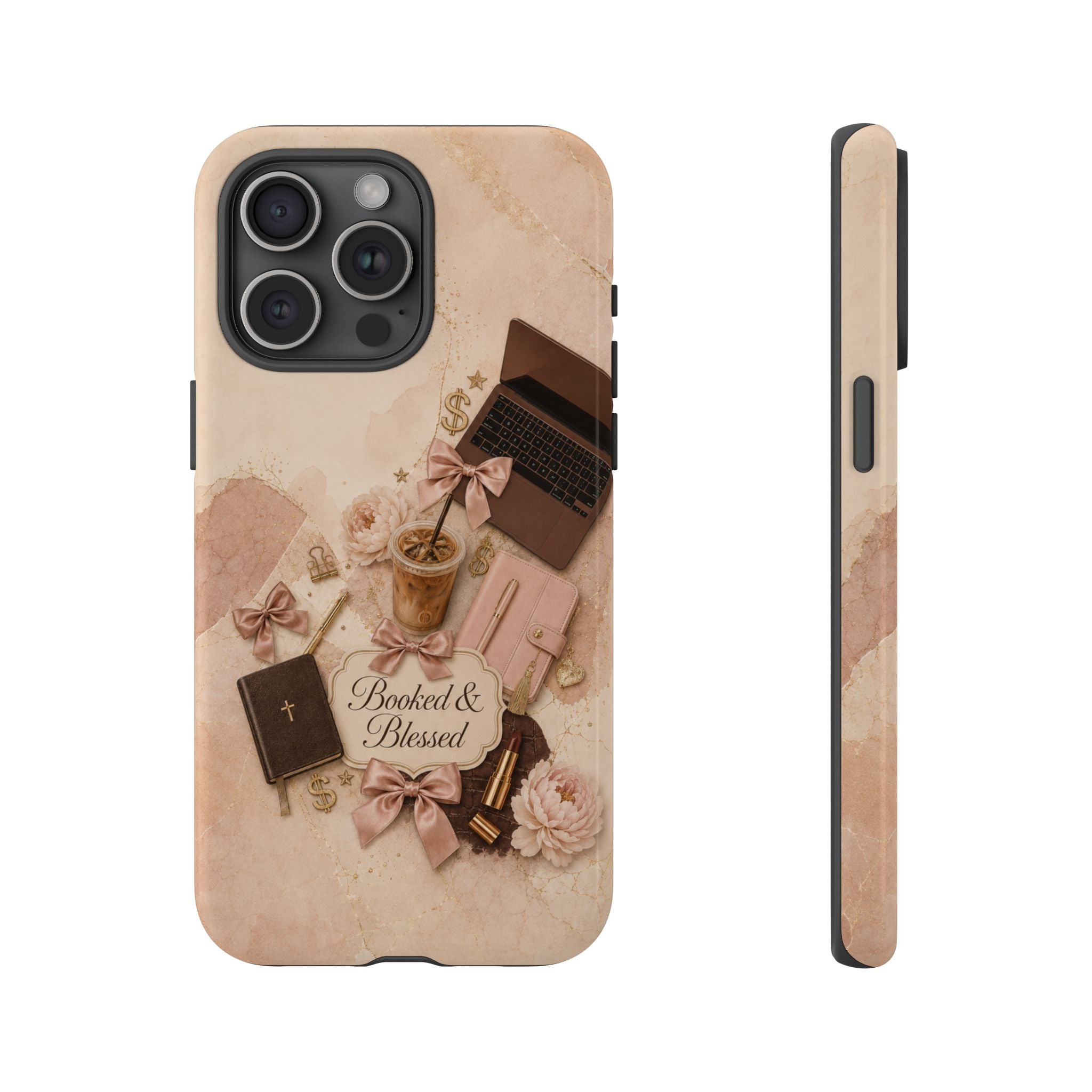 Booked & Blessed Christian Book Lover Phone Case