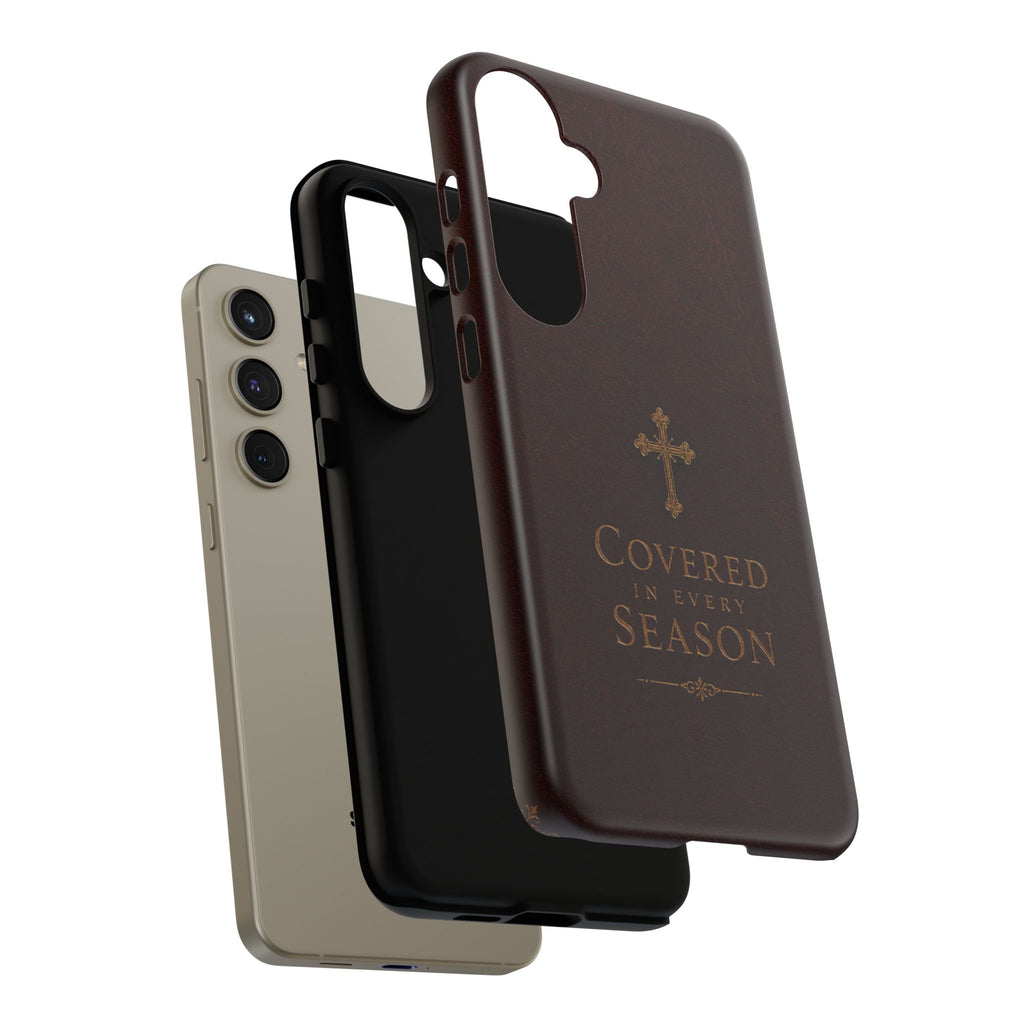 Covered in Every Season Christian Cross Phone Case