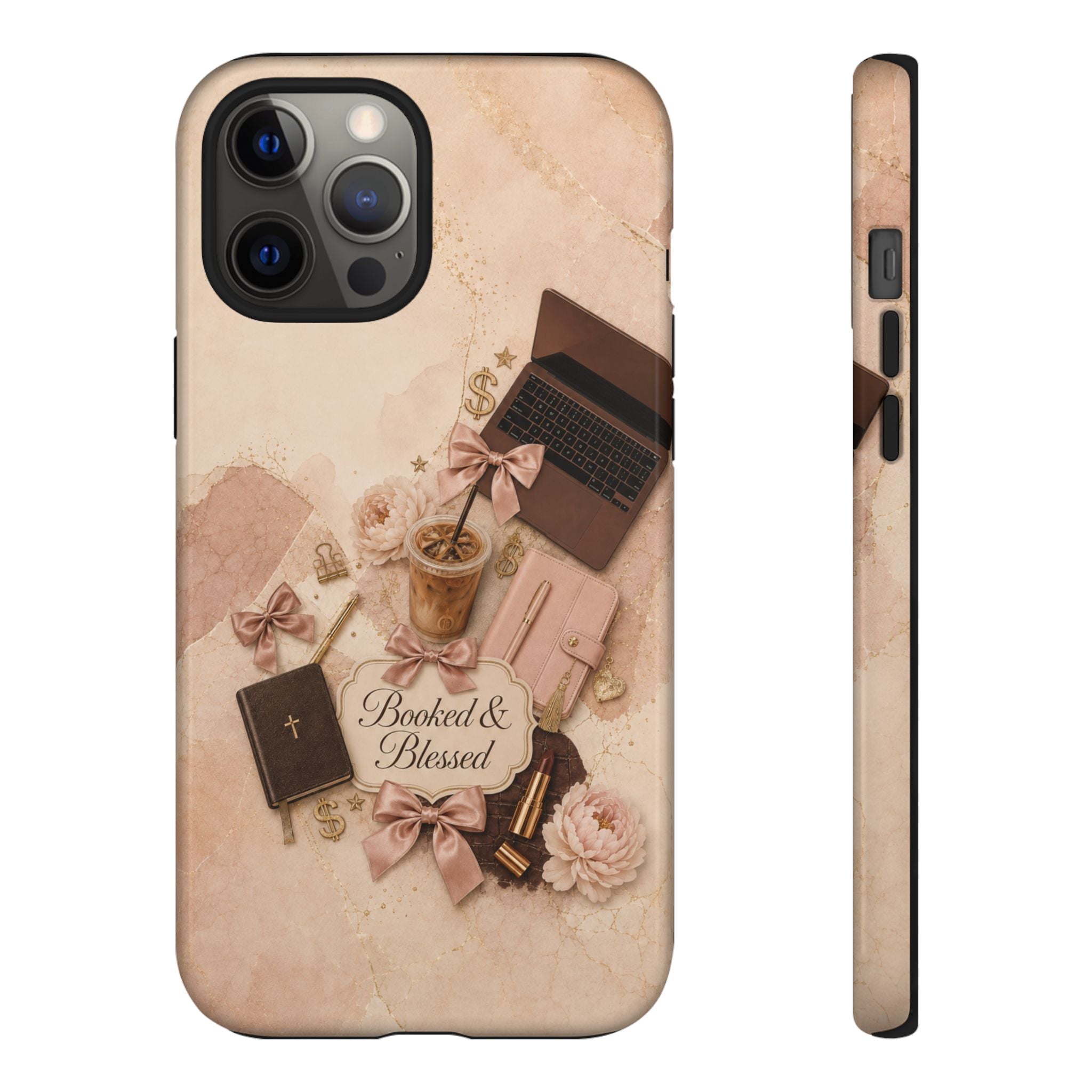 Booked & Blessed Christian Book Lover Phone Case