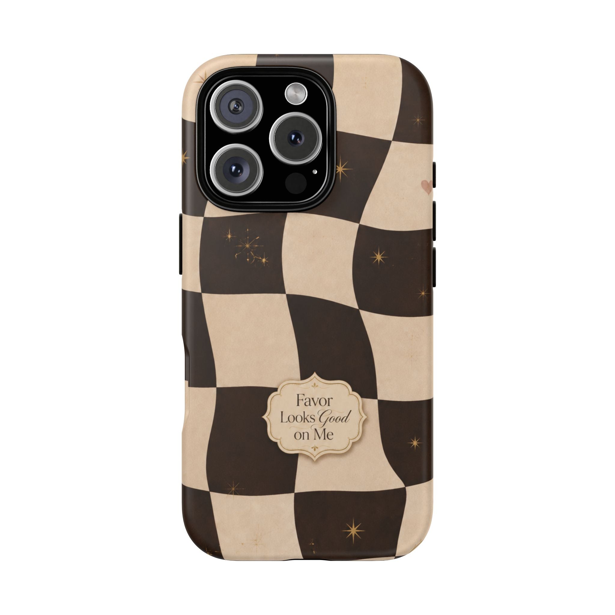 Favor Looks Good on Me Vintage Checkerboard Phone Case