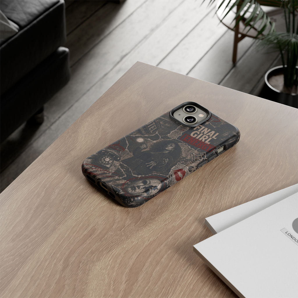 Final Girl Energy Horror Collage Phone Case