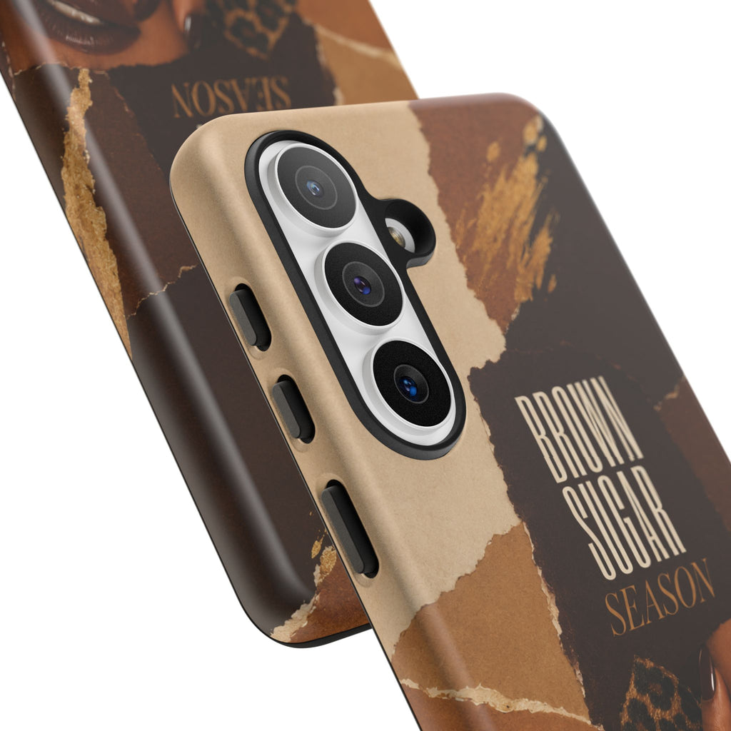 Brown Sugar Season Leopard Collage Phone Case