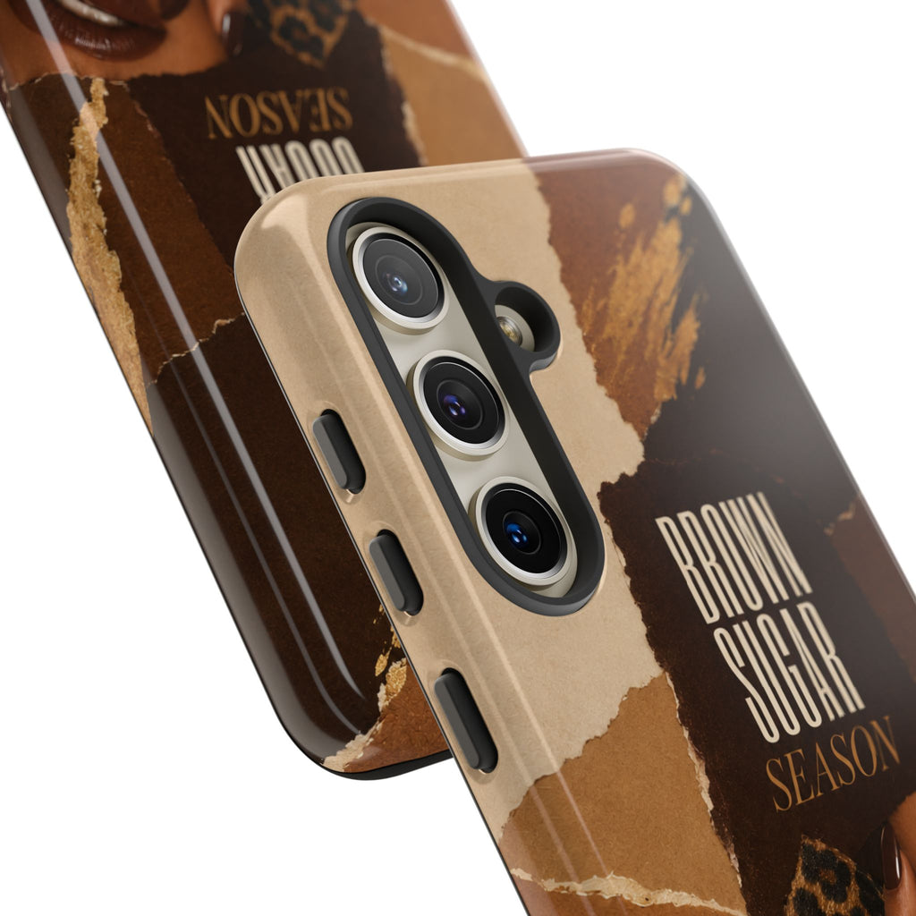Brown Sugar Season Leopard Collage Phone Case