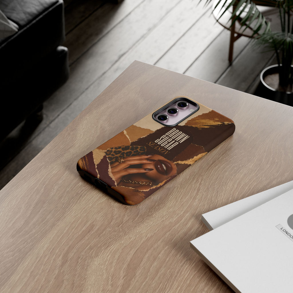 Brown Sugar Season Leopard Collage Phone Case