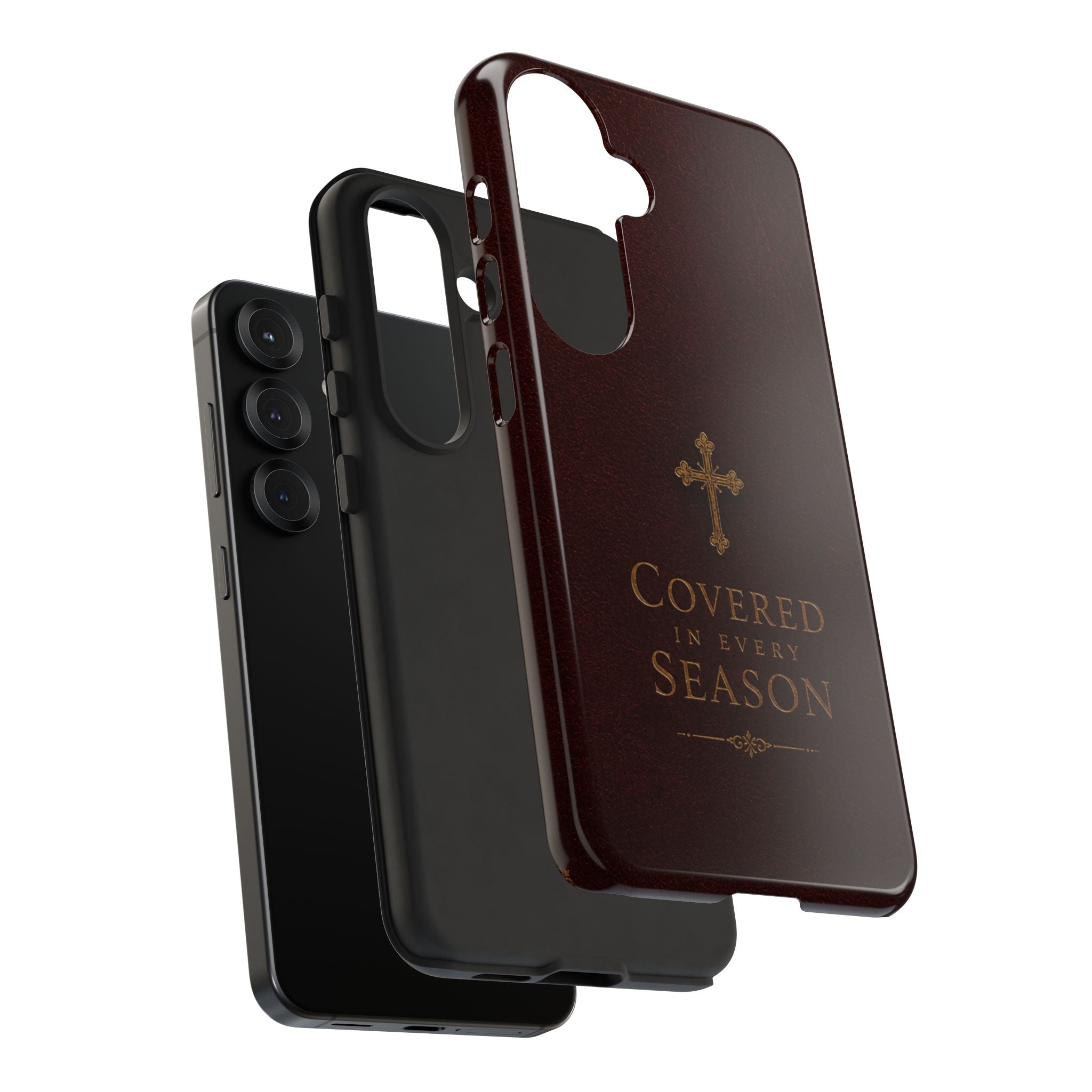 Covered in Every Season Christian Cross Phone Case