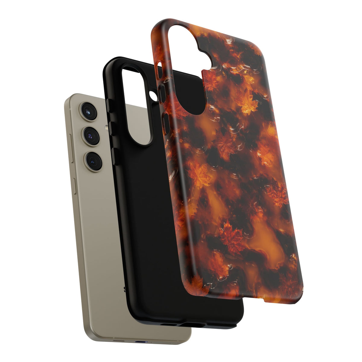 Amber Autumn Maple Leaf Phone Case