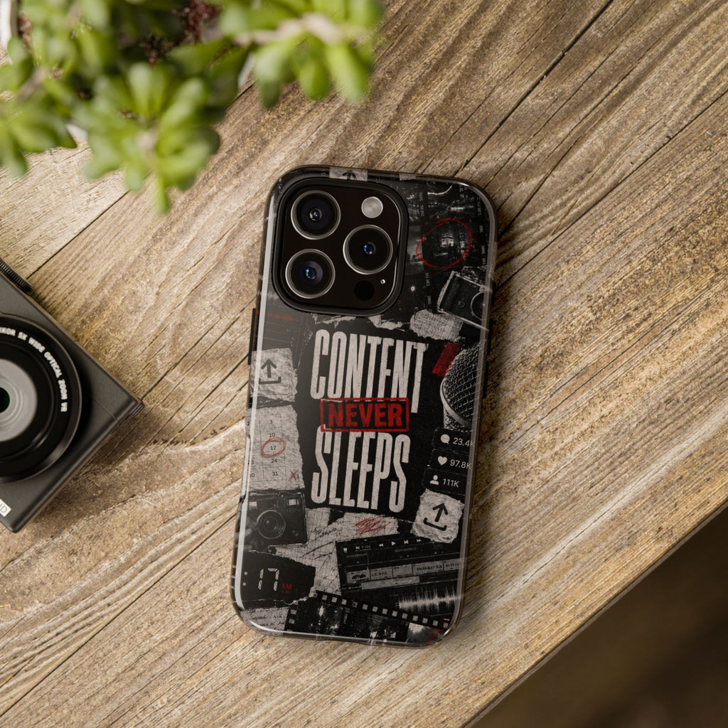 Content Never Sleeps Creator Phone Case