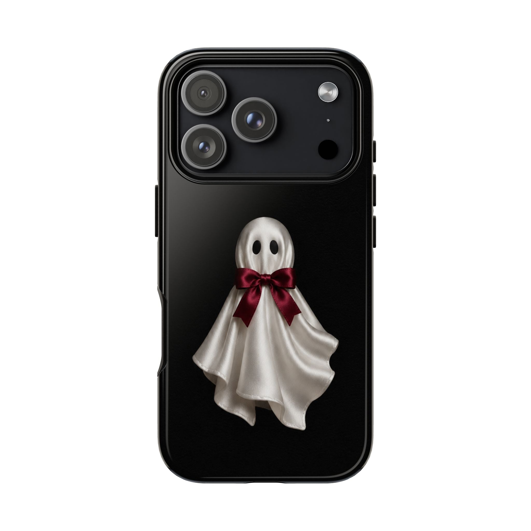 Burgundy Bow Ghost Spooky Phone Case