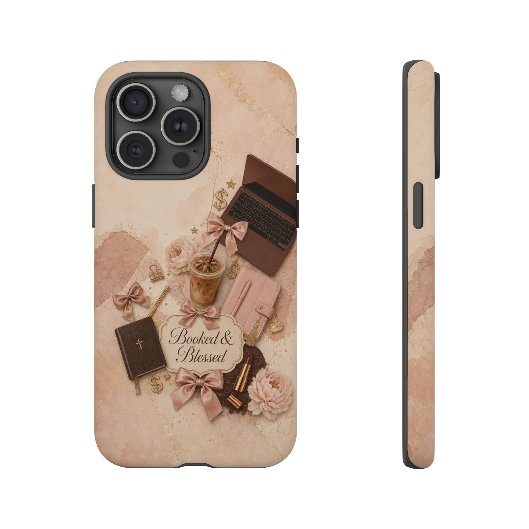 Booked & Blessed Christian Book Lover Phone Case