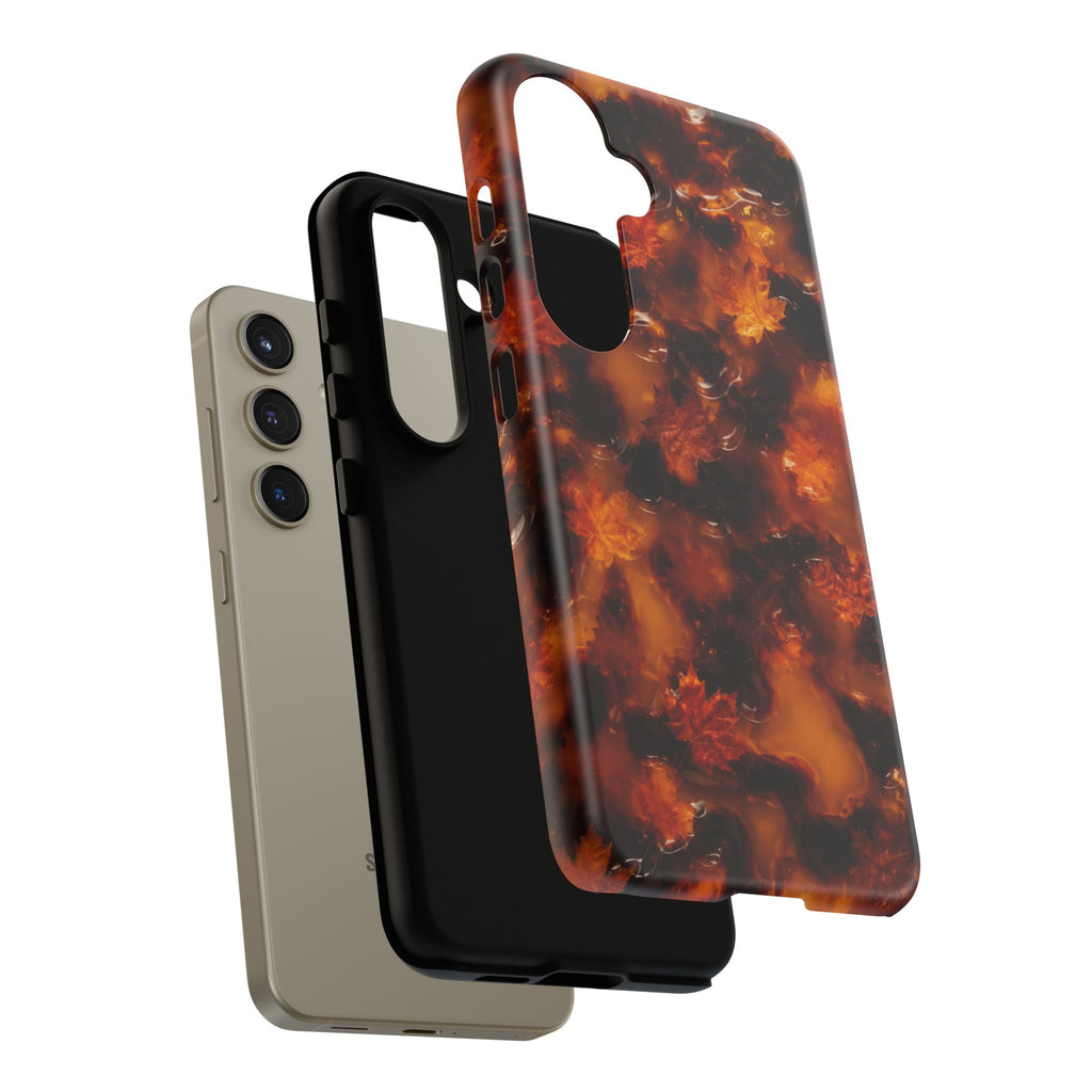 Amber Autumn Maple Leaf Phone Case