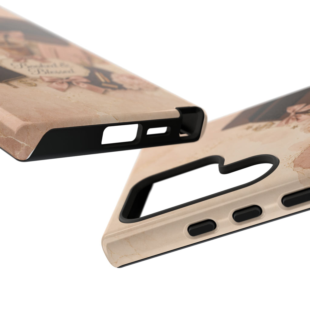 Booked & Blessed Christian Book Lover Phone Case