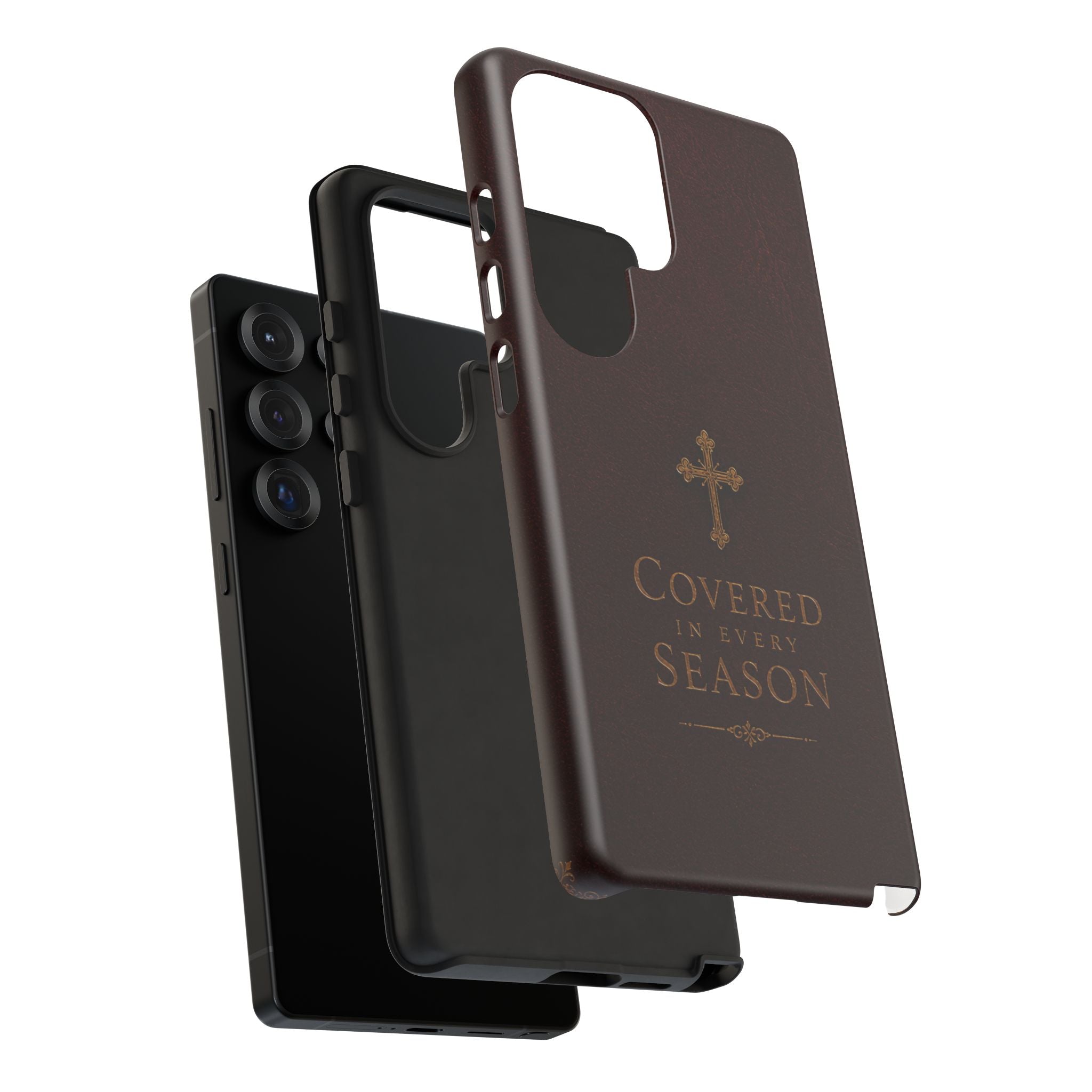 Covered in Every Season Christian Cross Phone Case