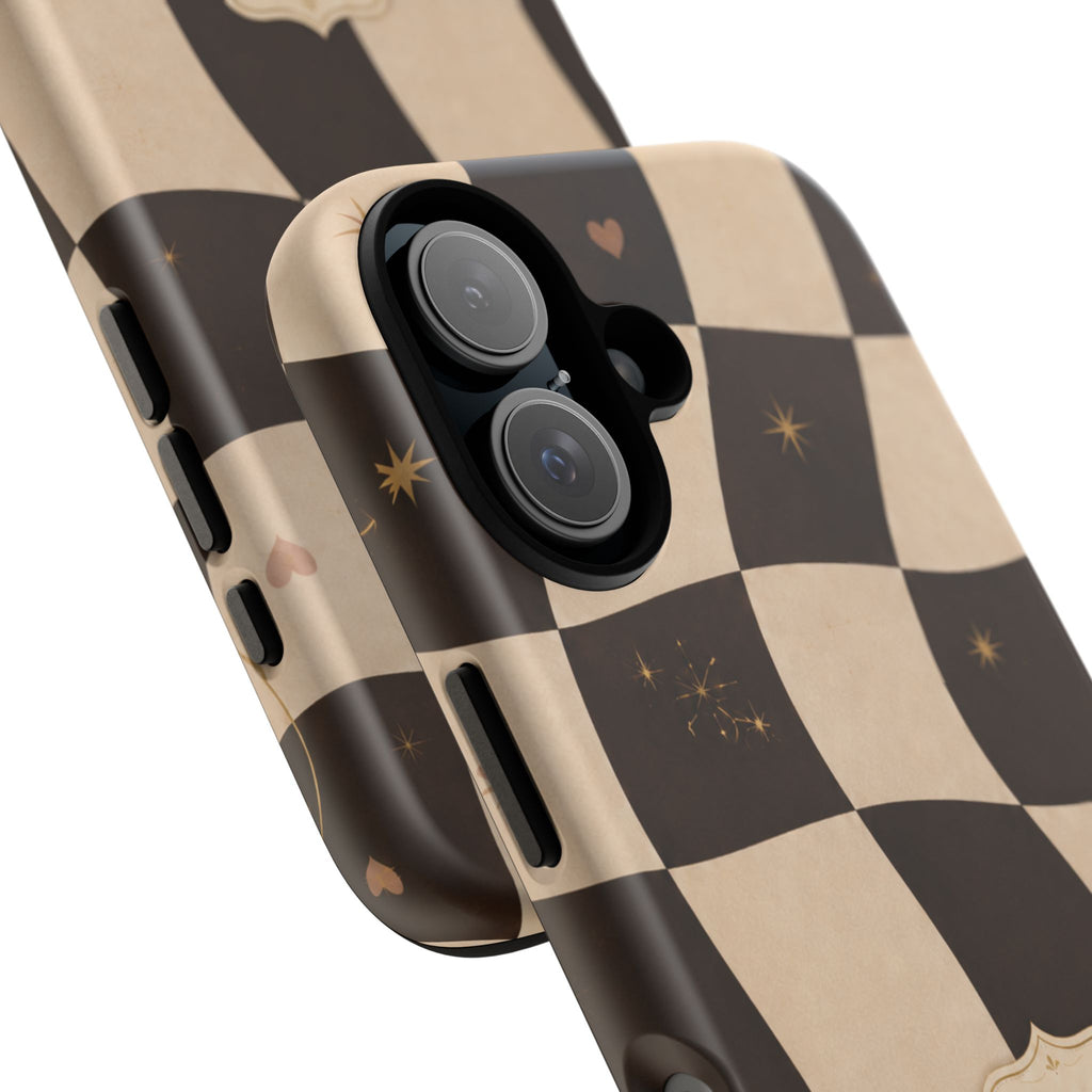 Favor Looks Good on Me Vintage Checkerboard Phone Case