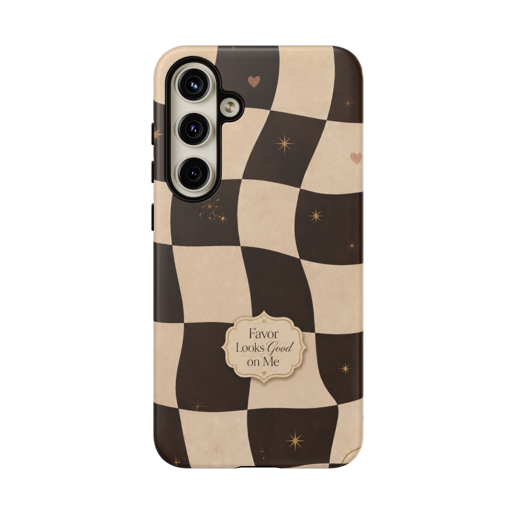 Favor Looks Good on Me Vintage Checkerboard Phone Case