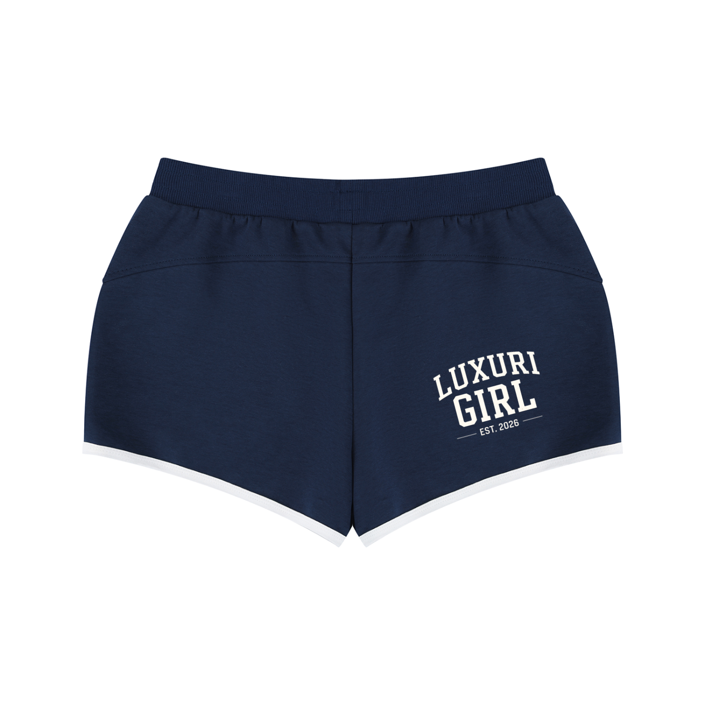 The Luxuri Girl Retro Contrast Binding Shorts