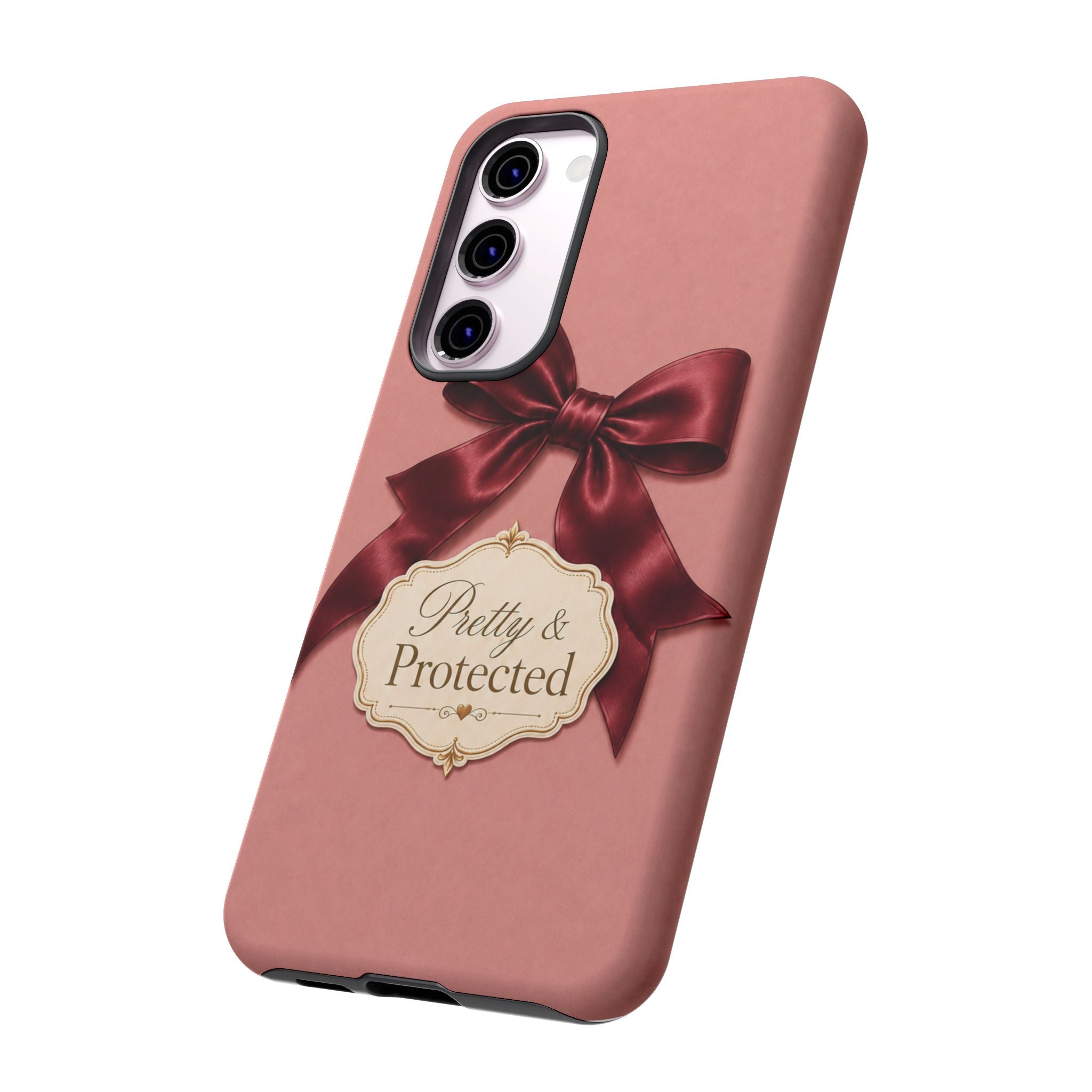 Pretty & Protected Bow Christian Phone Case