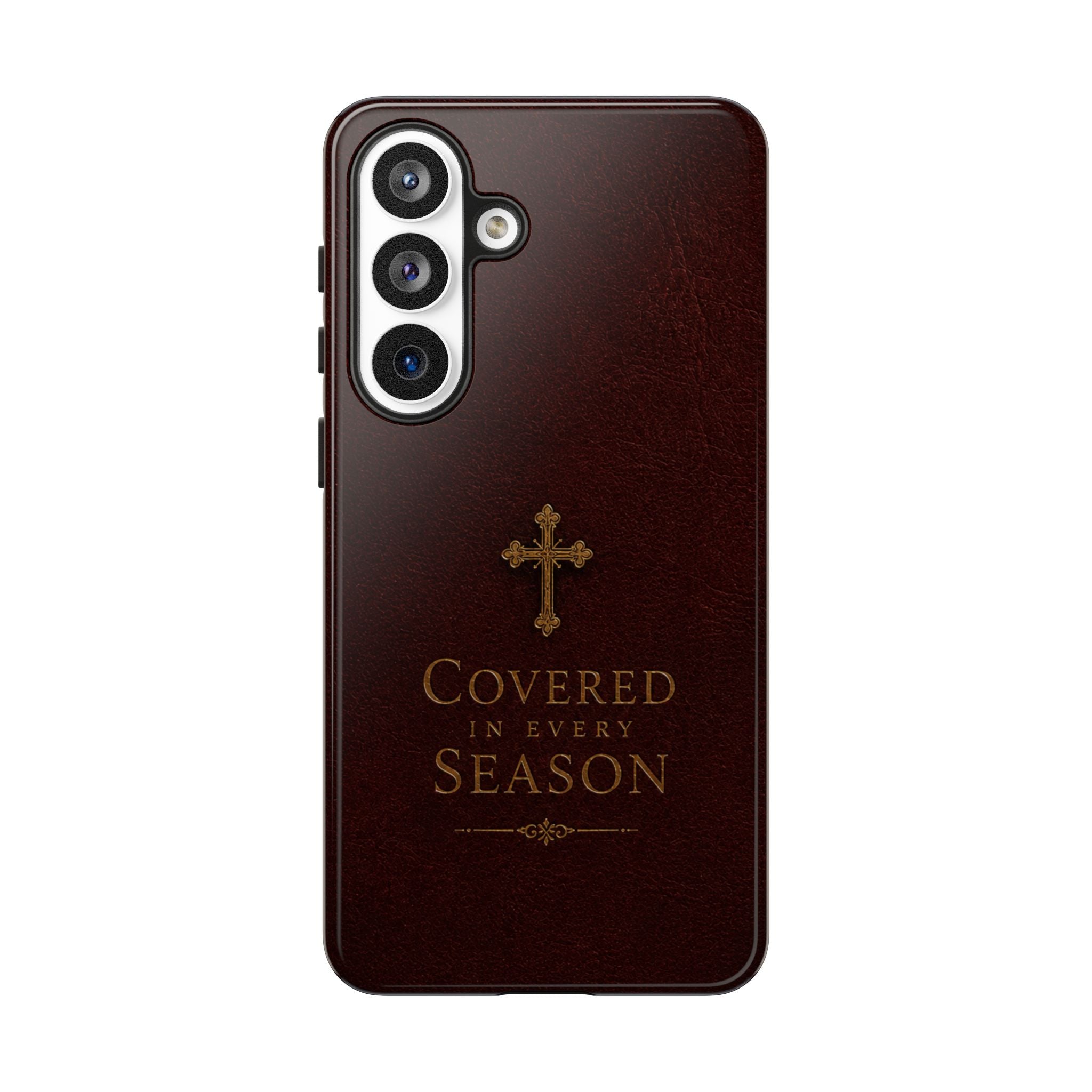Covered in Every Season Christian Cross Phone Case