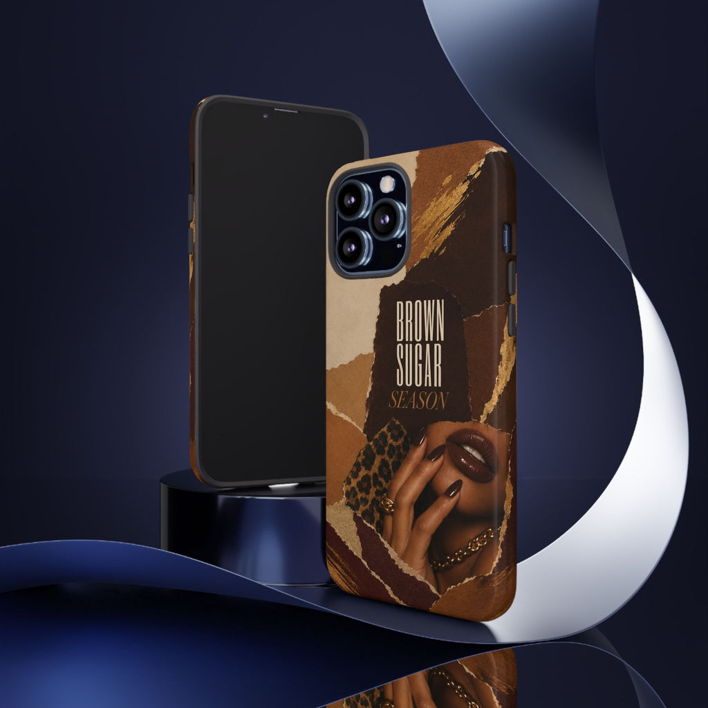 Brown Sugar Season Leopard Collage Phone Case