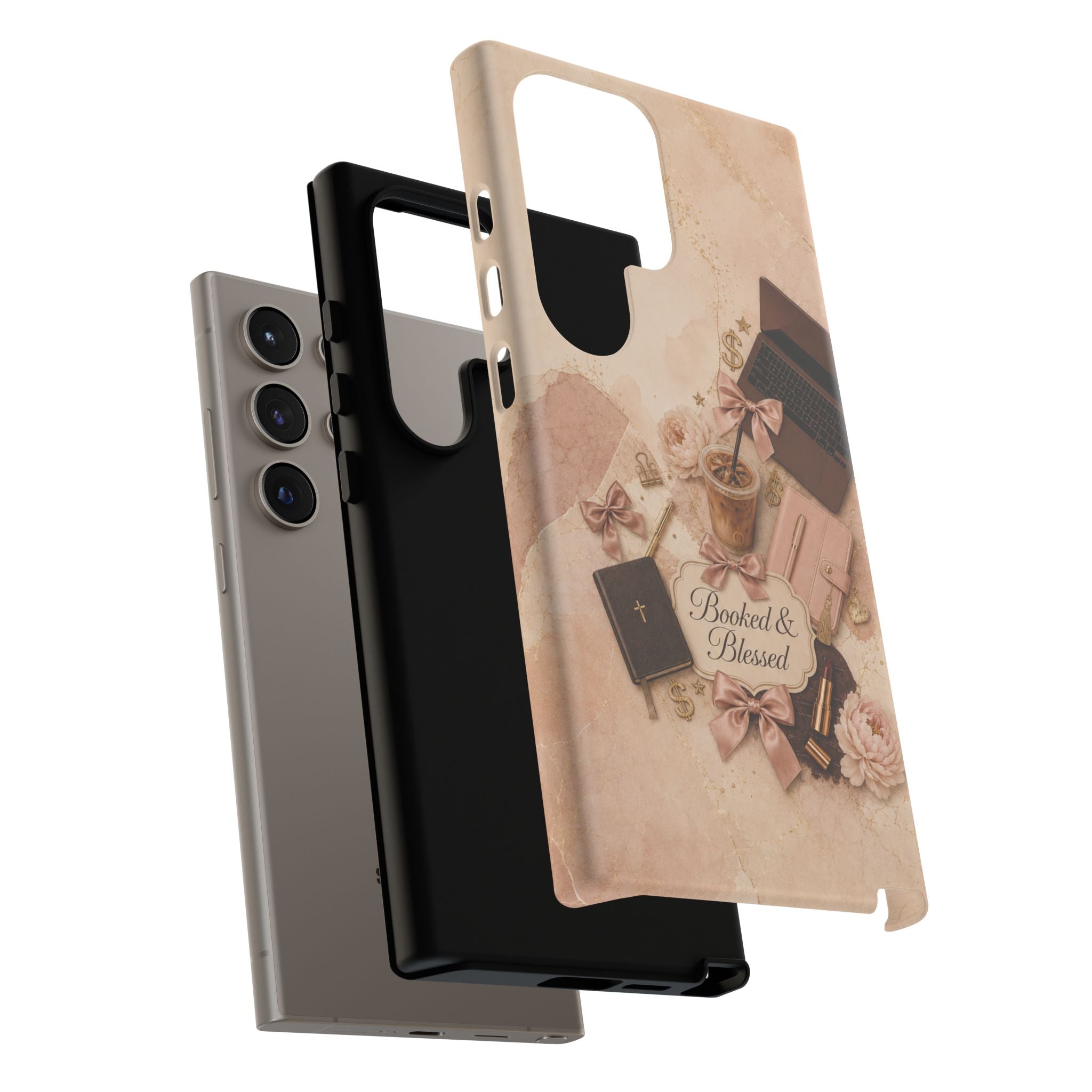Booked & Blessed Christian Book Lover Phone Case