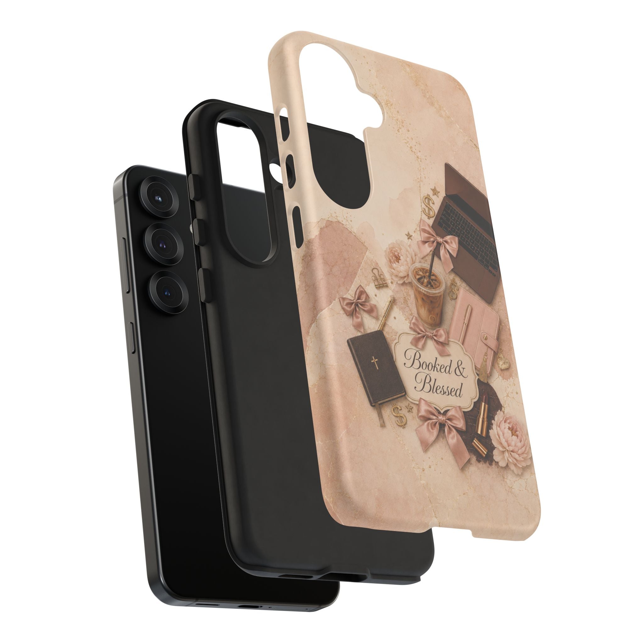 Booked & Blessed Christian Book Lover Phone Case