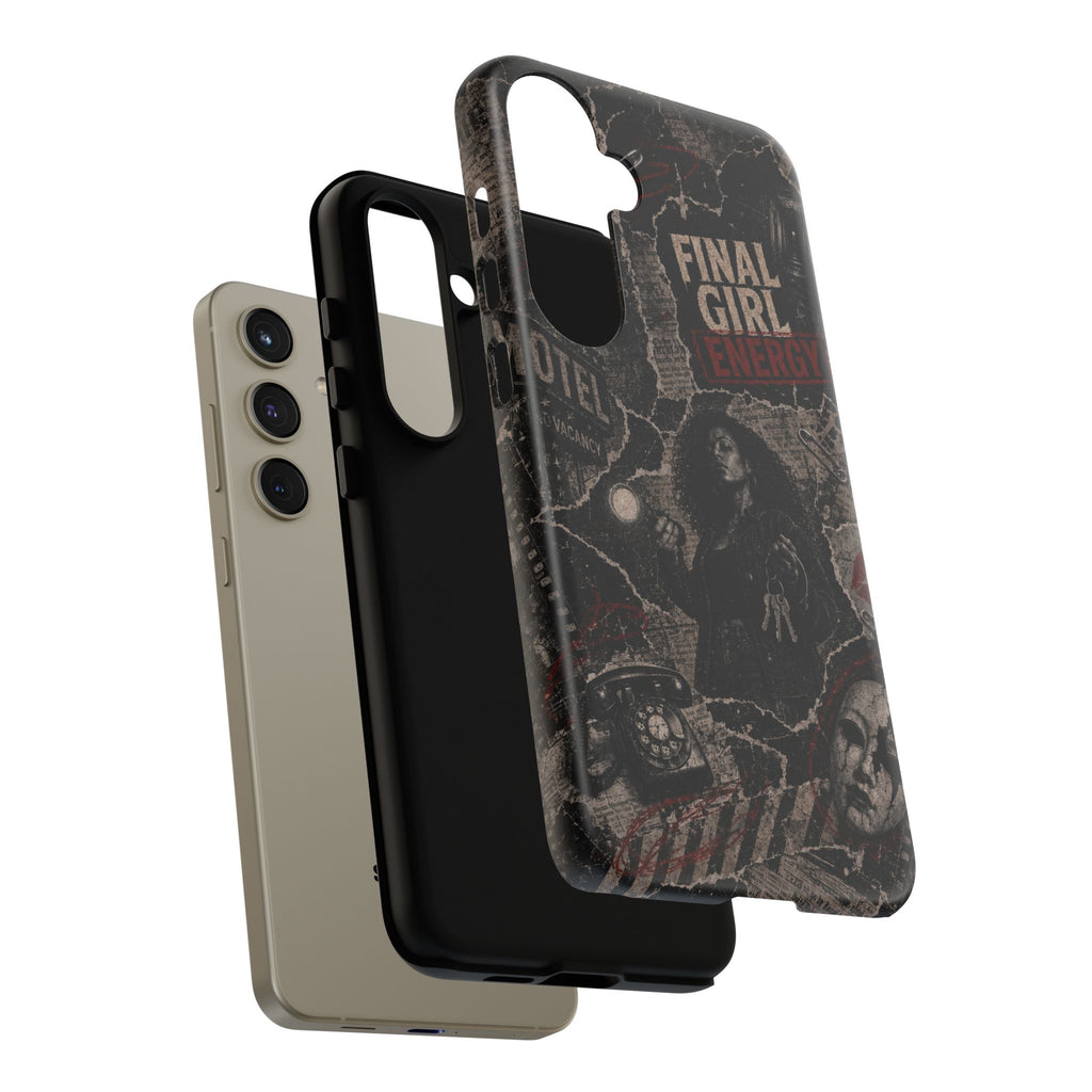 Final Girl Energy Horror Collage Phone Case