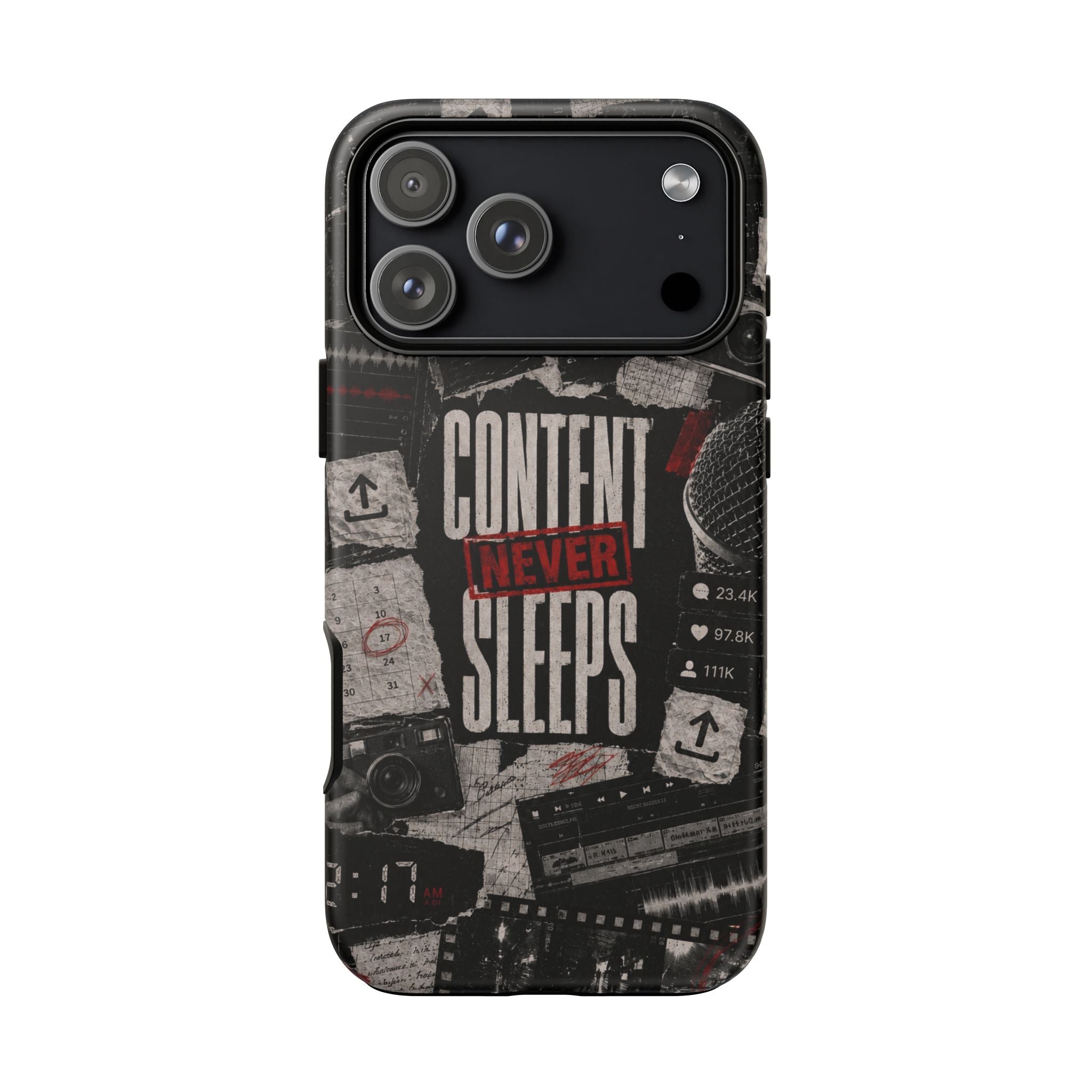 Content Never Sleeps Creator Phone Case