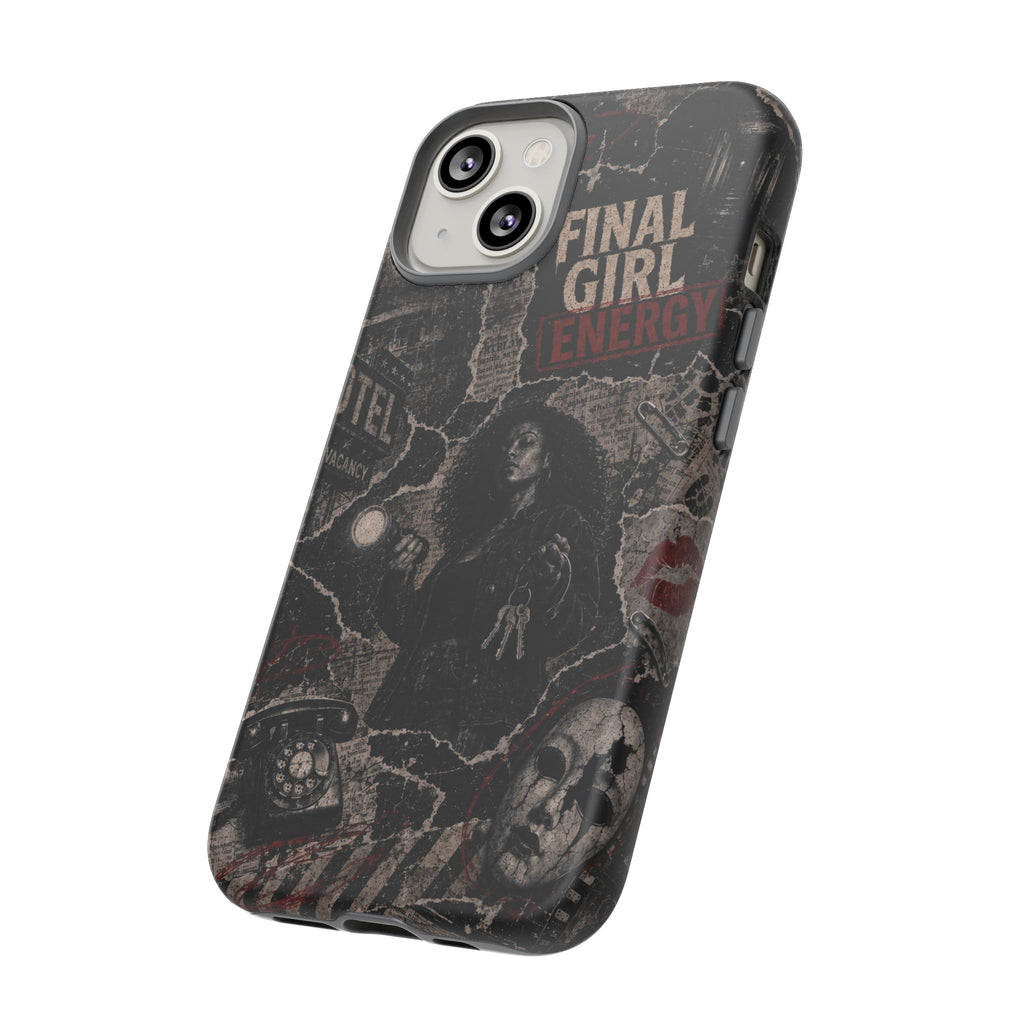 Final Girl Energy Horror Collage Phone Case