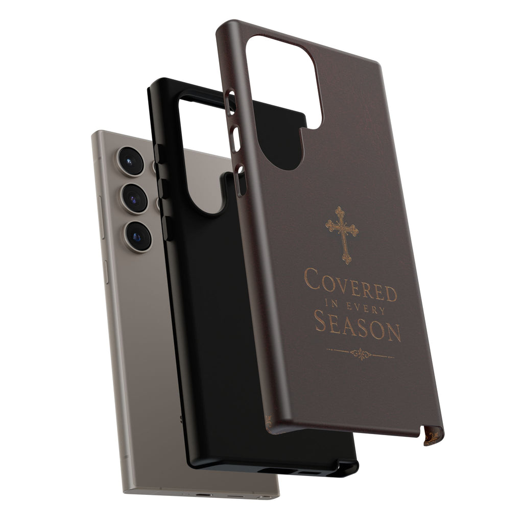 Covered in Every Season Christian Cross Phone Case